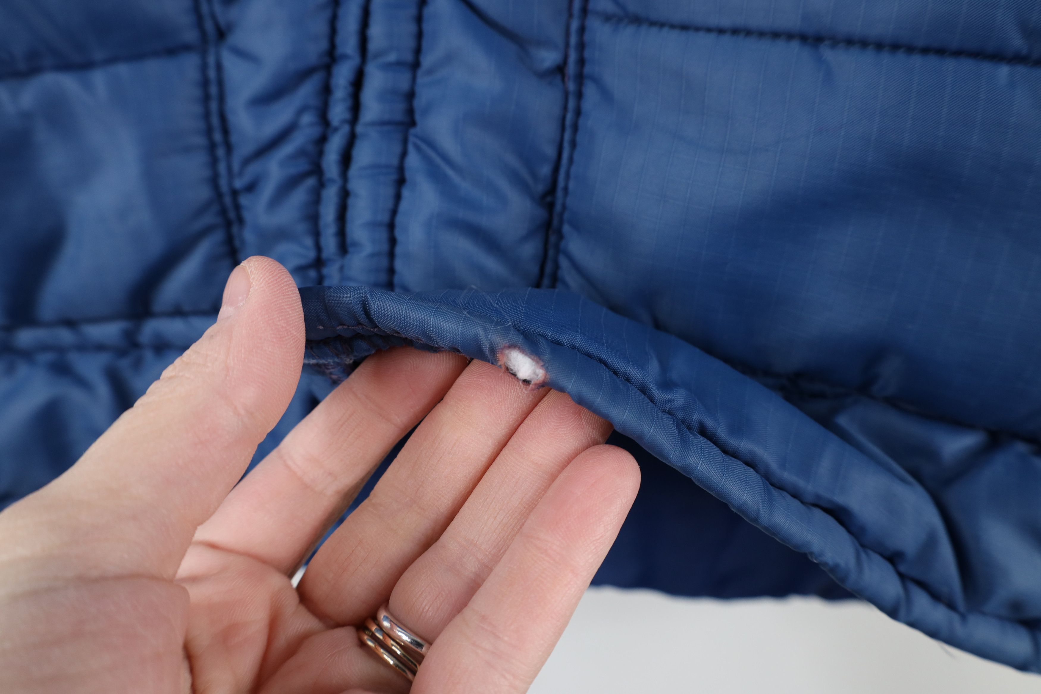 Vintage Vintage 70s Streetwear Boxy Fit Puffer Vest Jacket Blue Size US S / EU 44-46 / 1 - 4 Thumbnail