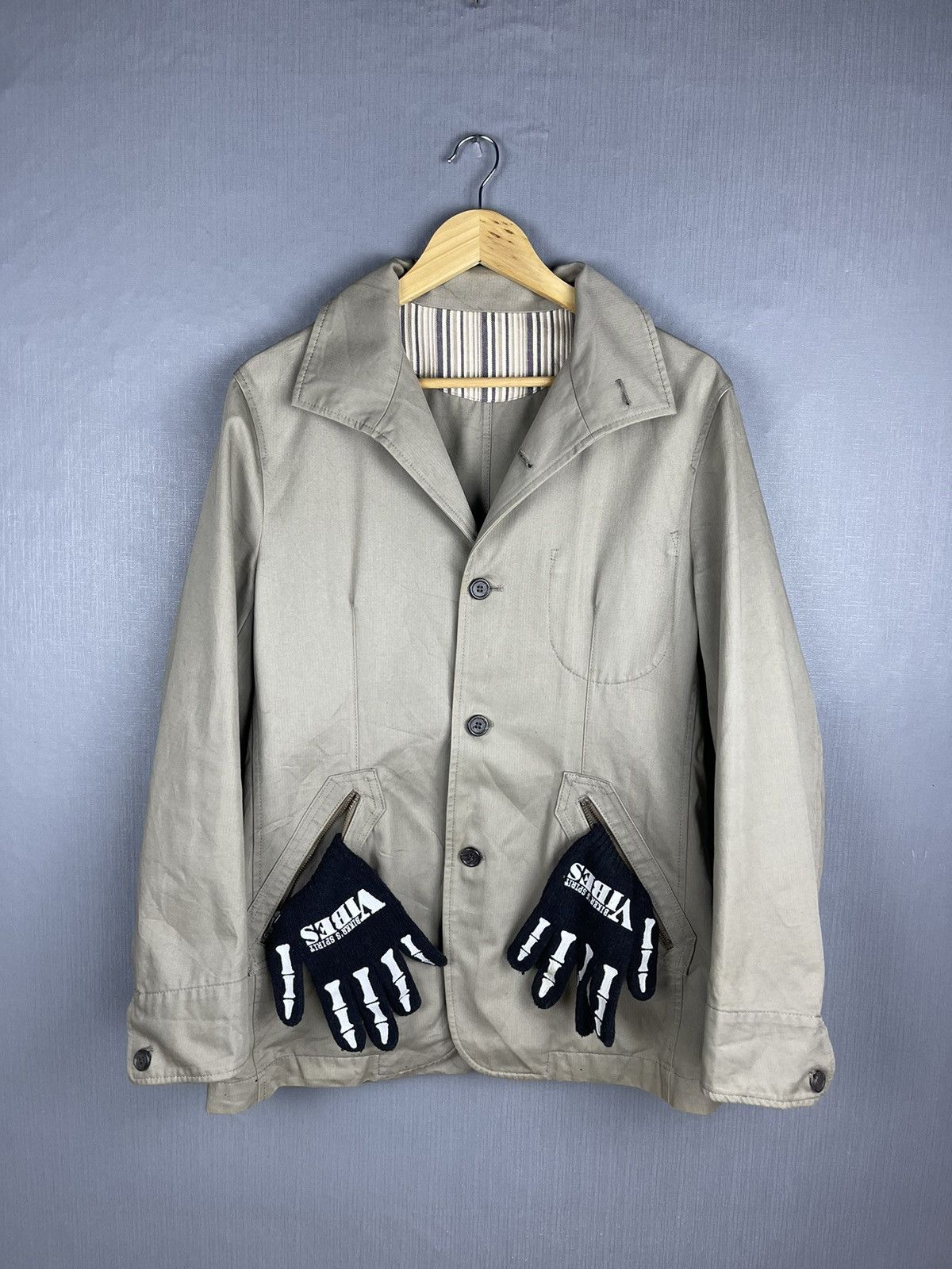Vintage PPFM Lightweight Zip Up Jacket Size S