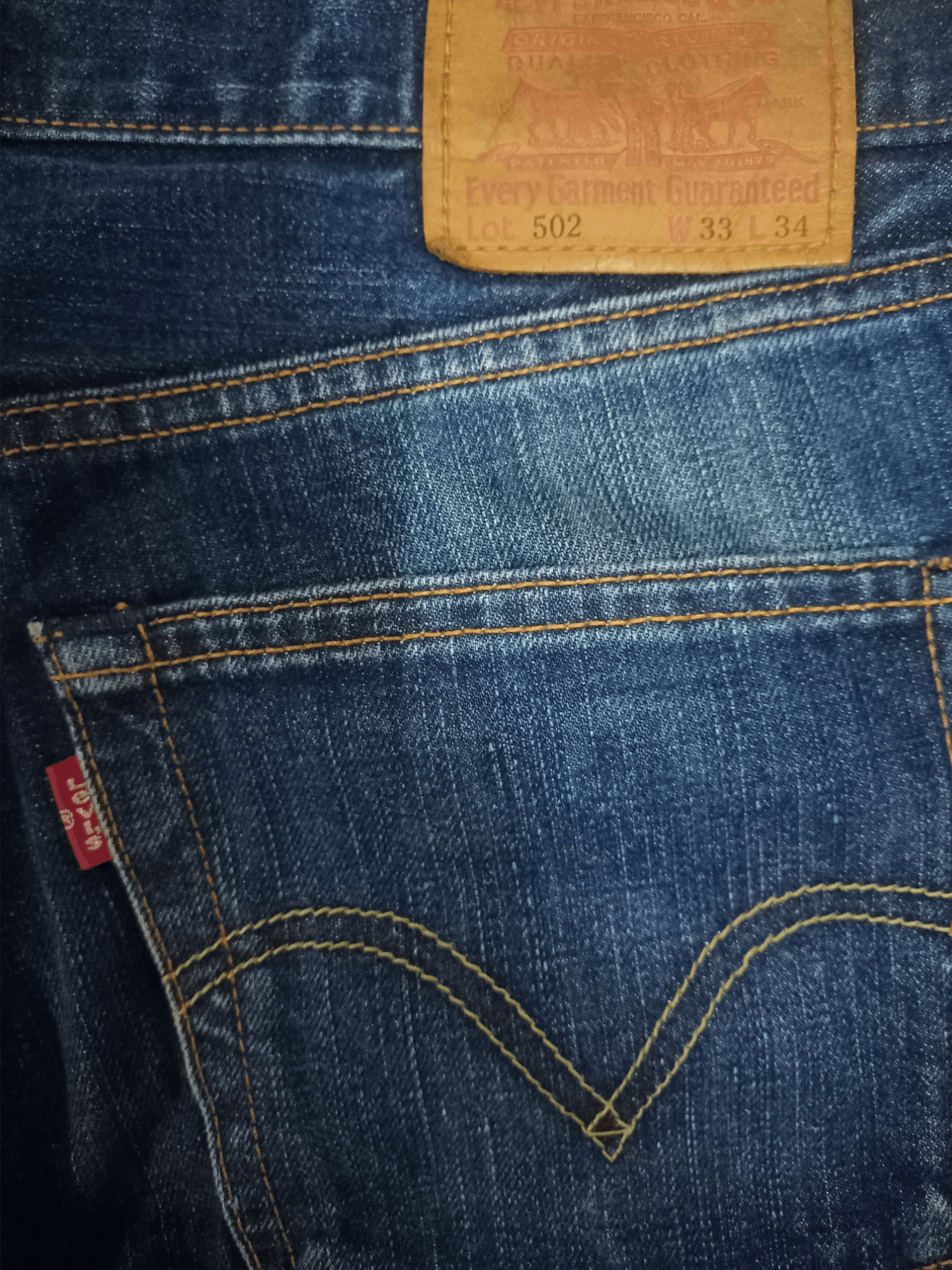 Levi's × Levi's Vintage Clothing Vintage Levis 502 Blue Wash Distressed Baggy Jeans Size US 31 - 9 Thumbnail