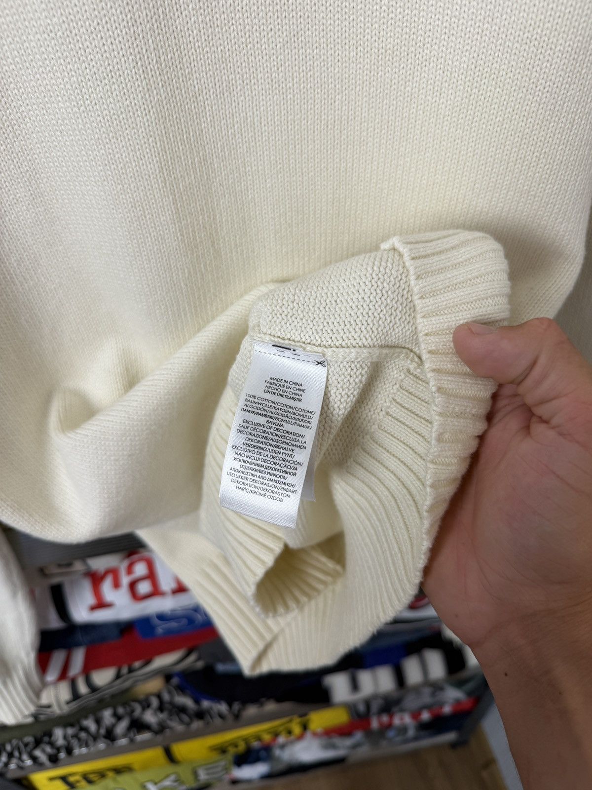 Polo Ralph Lauren Polo Ralph Lauren Cream Knit Sweater Size US M / EU 48-50 / 2 - 9 Thumbnail