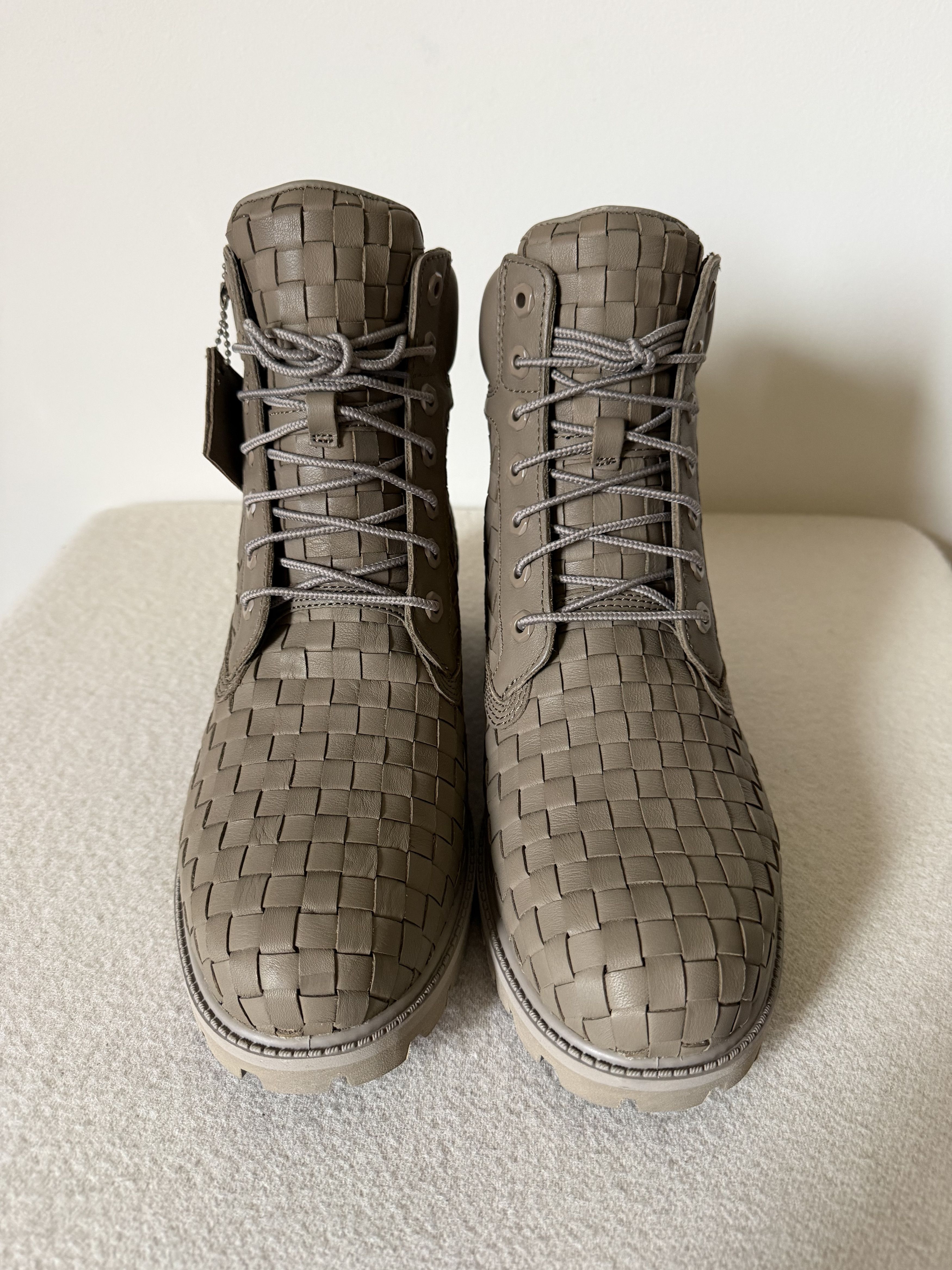 Timberland Timberland 6 Inch Premium Boots in Olive Woven Leather Size US 10 / EU 43 - 4 Thumbnail