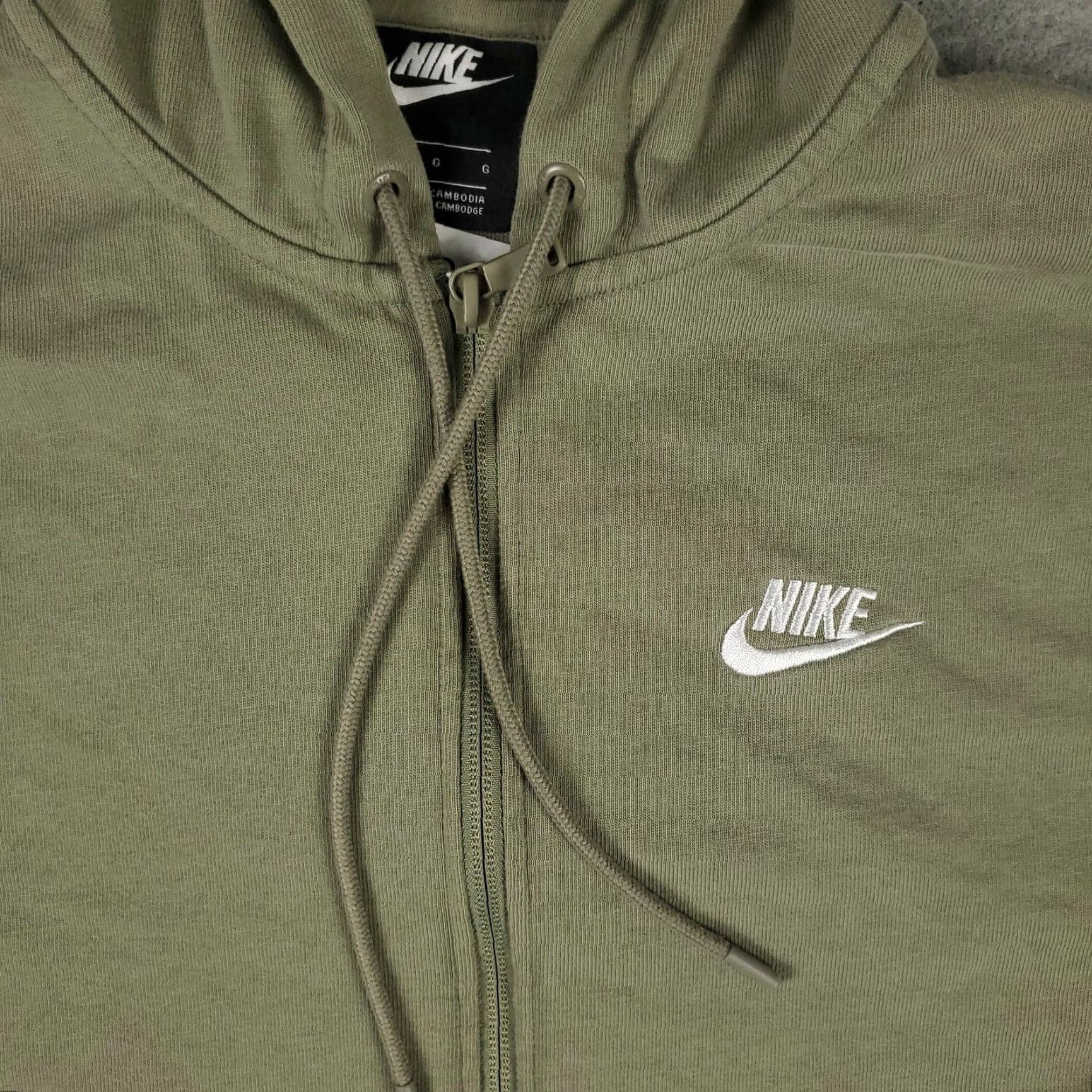 Nike Nike Women's Green Full Zip Hoodie Sportswear Casual Sweater L Size L / US 10 / IT 46 - 3 Thumbnail
