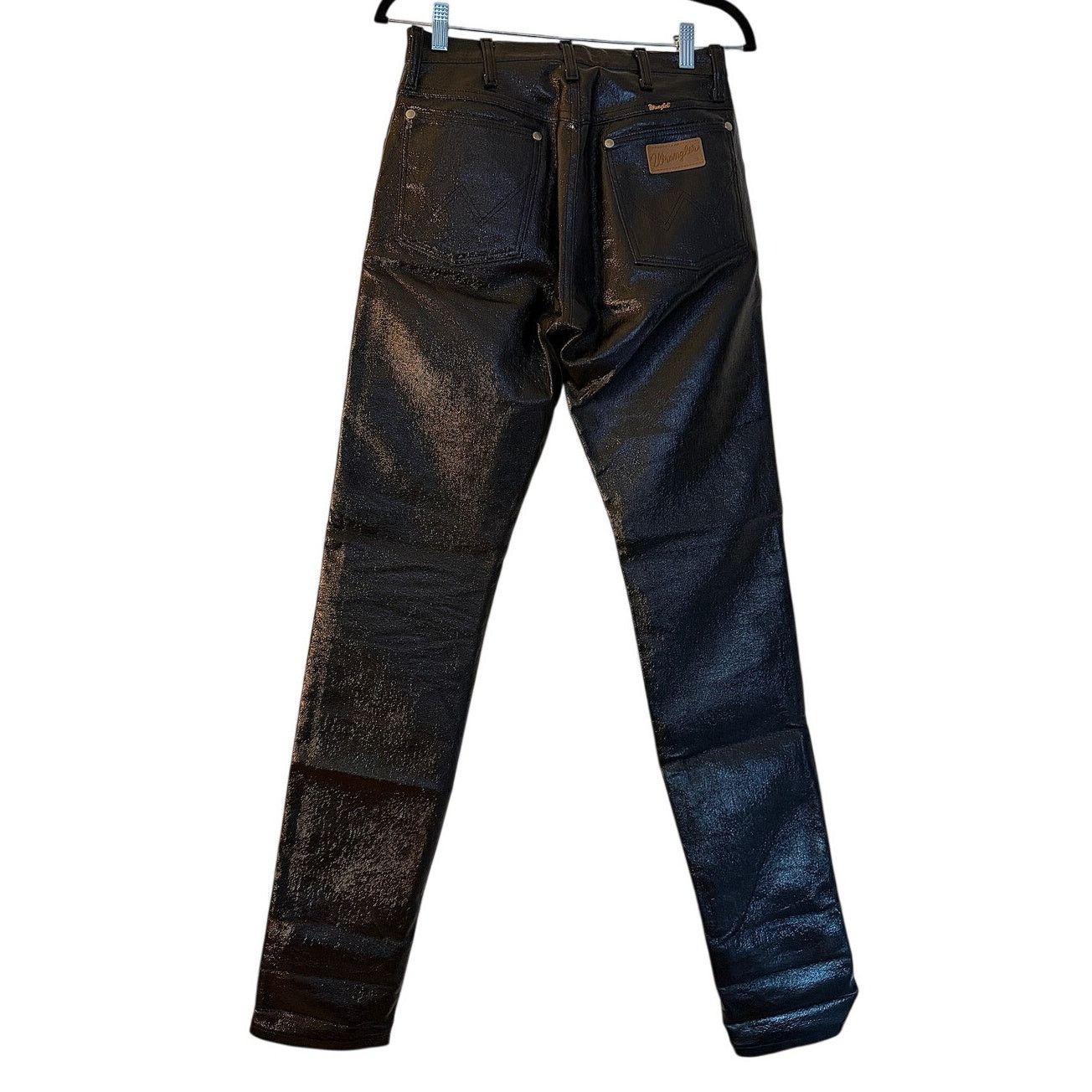 Wrangler Wranglers Vintage Pleather Pants Size 25" / US 0 / IT 36 - 2 Thumbnail