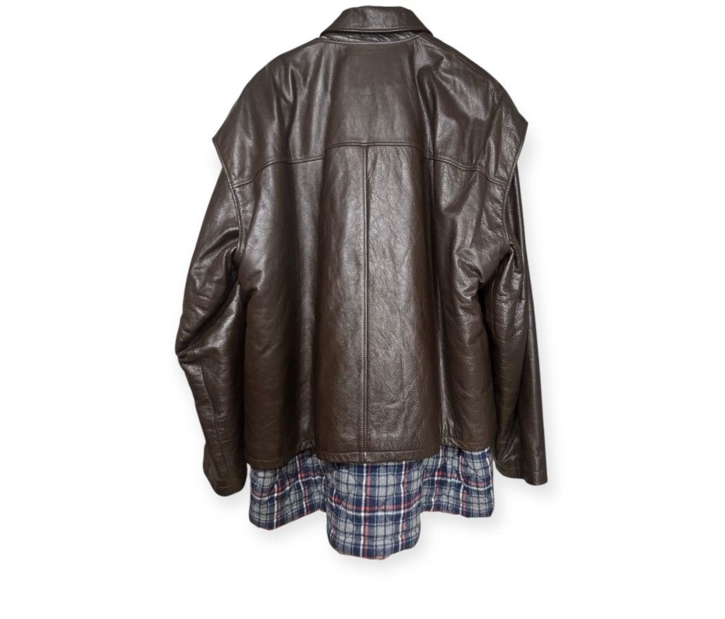 Balenciaga Balenciaga 2018fall runaway layered leather jacket Size US L / EU 52-54 / 3 - 3 Thumbnail