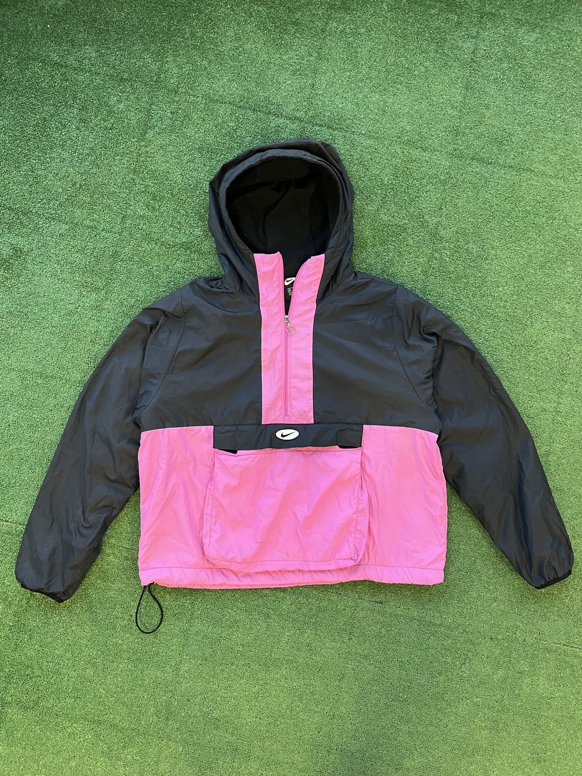 Nike Y2K Style Woman's Nike Anorak Jacket Big Swoosh Drill Japan