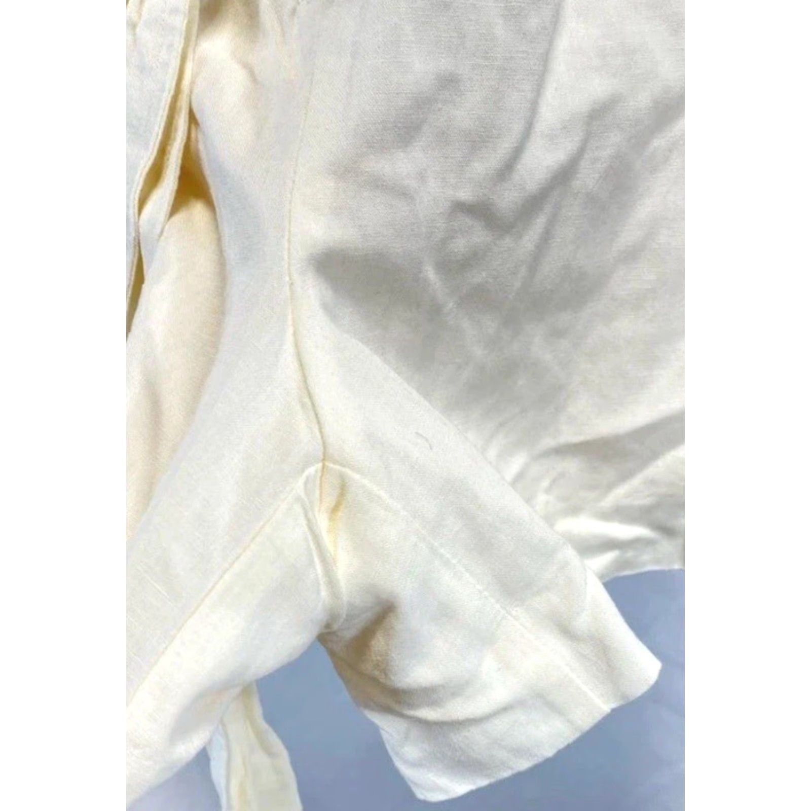 Ann Taylor ANN TAYLOR Women’s Ivory ShortSleeve ElasticWaist Romper Dress Size 0 NEW NWT Size XS / US 0-2 / IT 36-38 - 4 Thumbnail