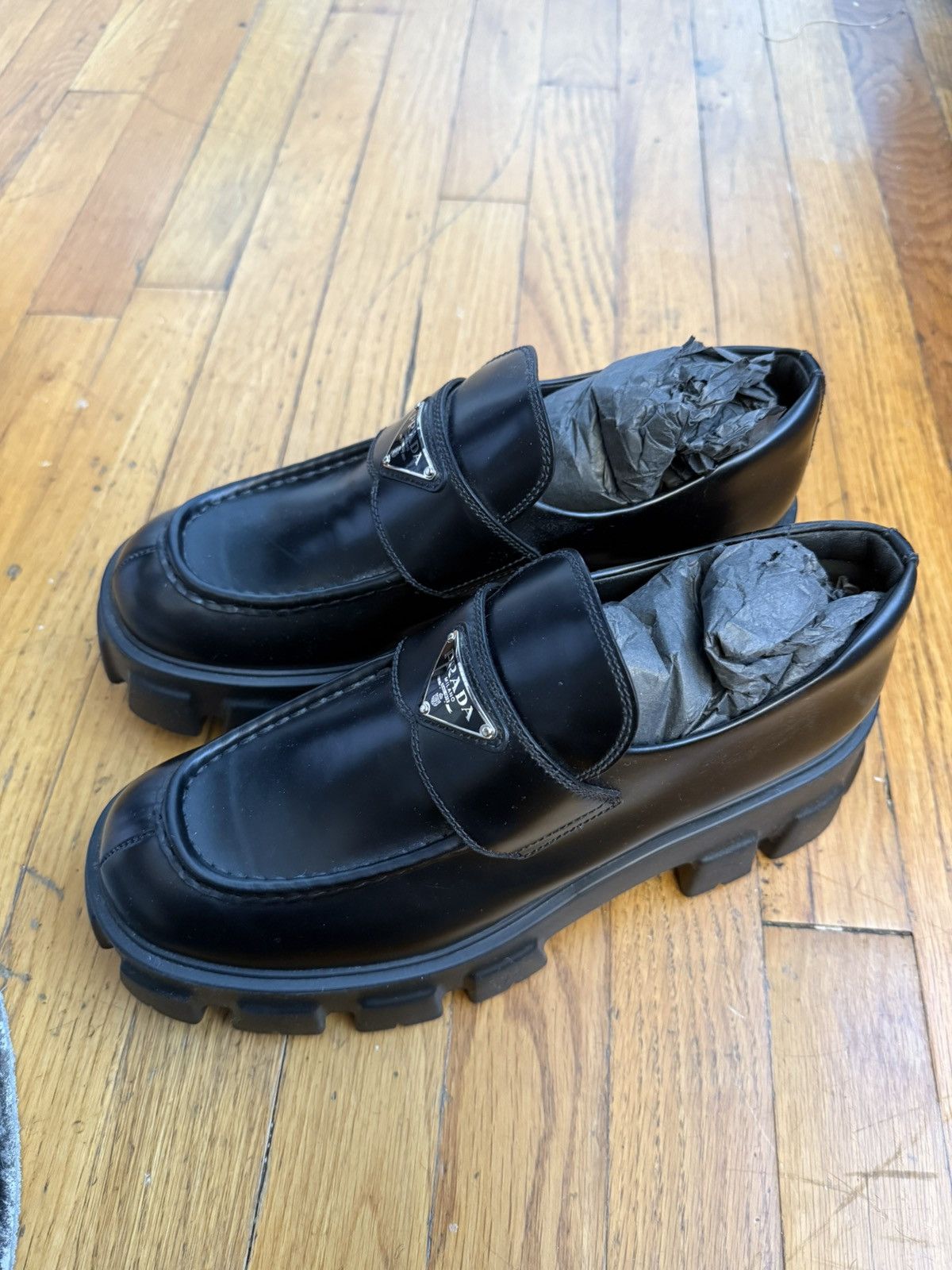Prada Prada Monolith Platform Loafers Size US 10.5 / IT 40.5 - 2 Thumbnail