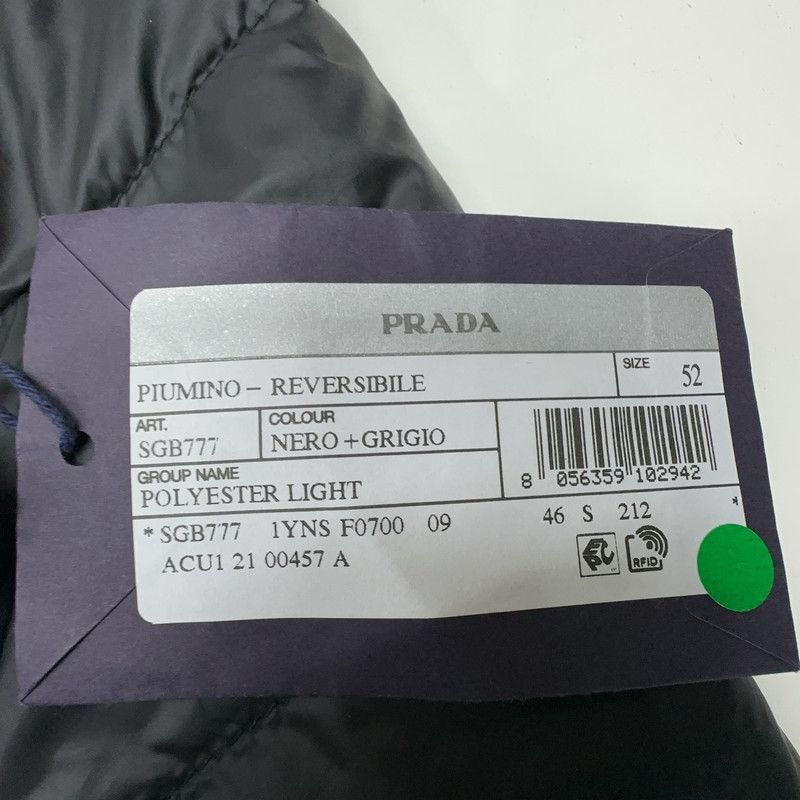 Prada Prada Logo Reversible High Neck Puffer Jacket-2506 Size US XL / EU 56 / 4 - 2 Thumbnail