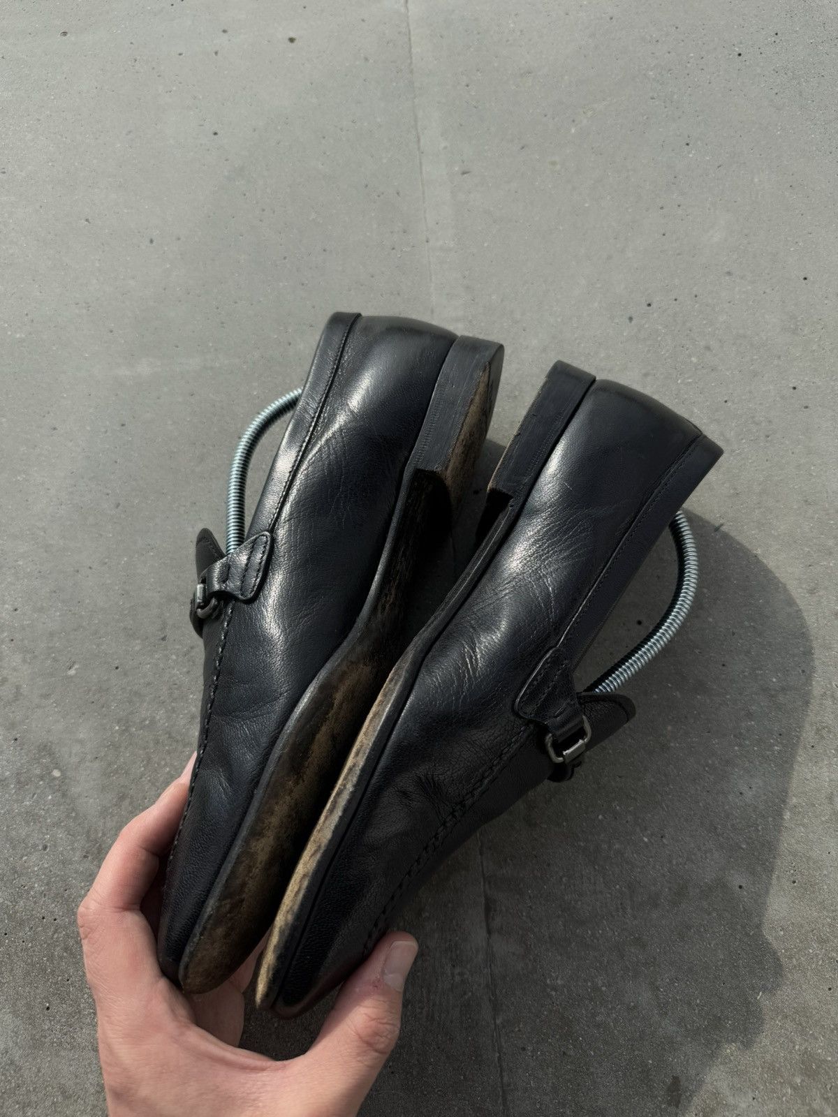 Prada × Vintage Prada vintage black loafers designer rare Size US 7 / EU 40 - 6 Thumbnail