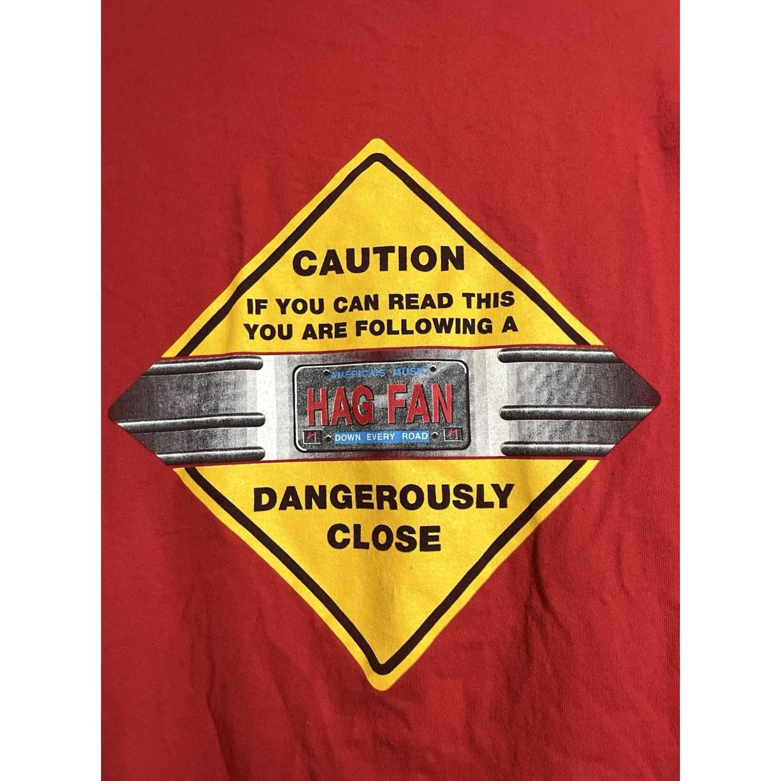 Delta VINTAGE Merle Haggard Motorcycle Cowboy Men's Red T-Shirt XL Graphic Delta Pro Weight 2000-2009 S/S Size US XL / EU 56 / 4 - 7 Thumbnail
