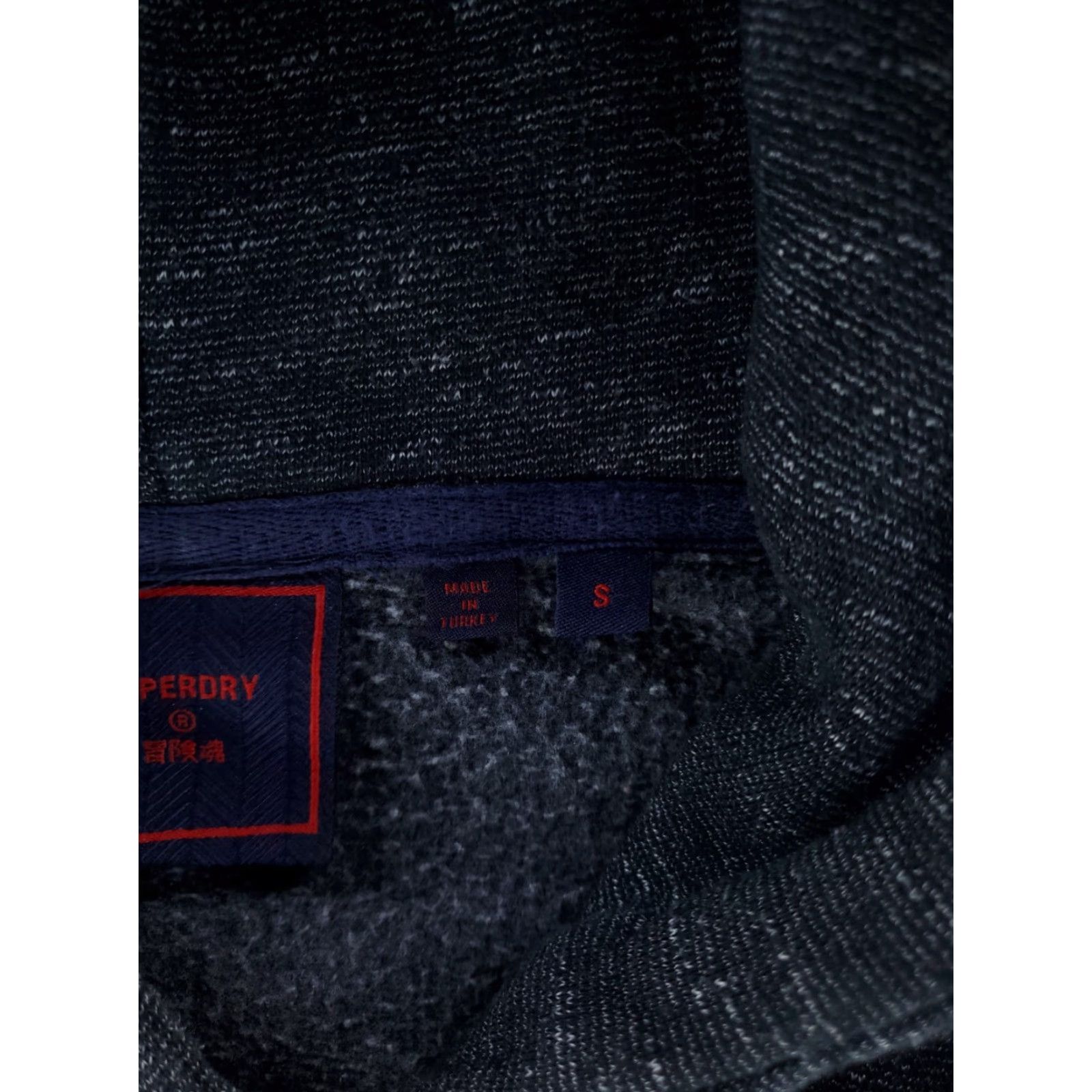 Superdry Superdry Hoodie Sweatshirt Gray Mens S Drawstring Spellout Big Center Logo Hoodie Size US S / EU 44-46 / 1 - 4 Thumbnail