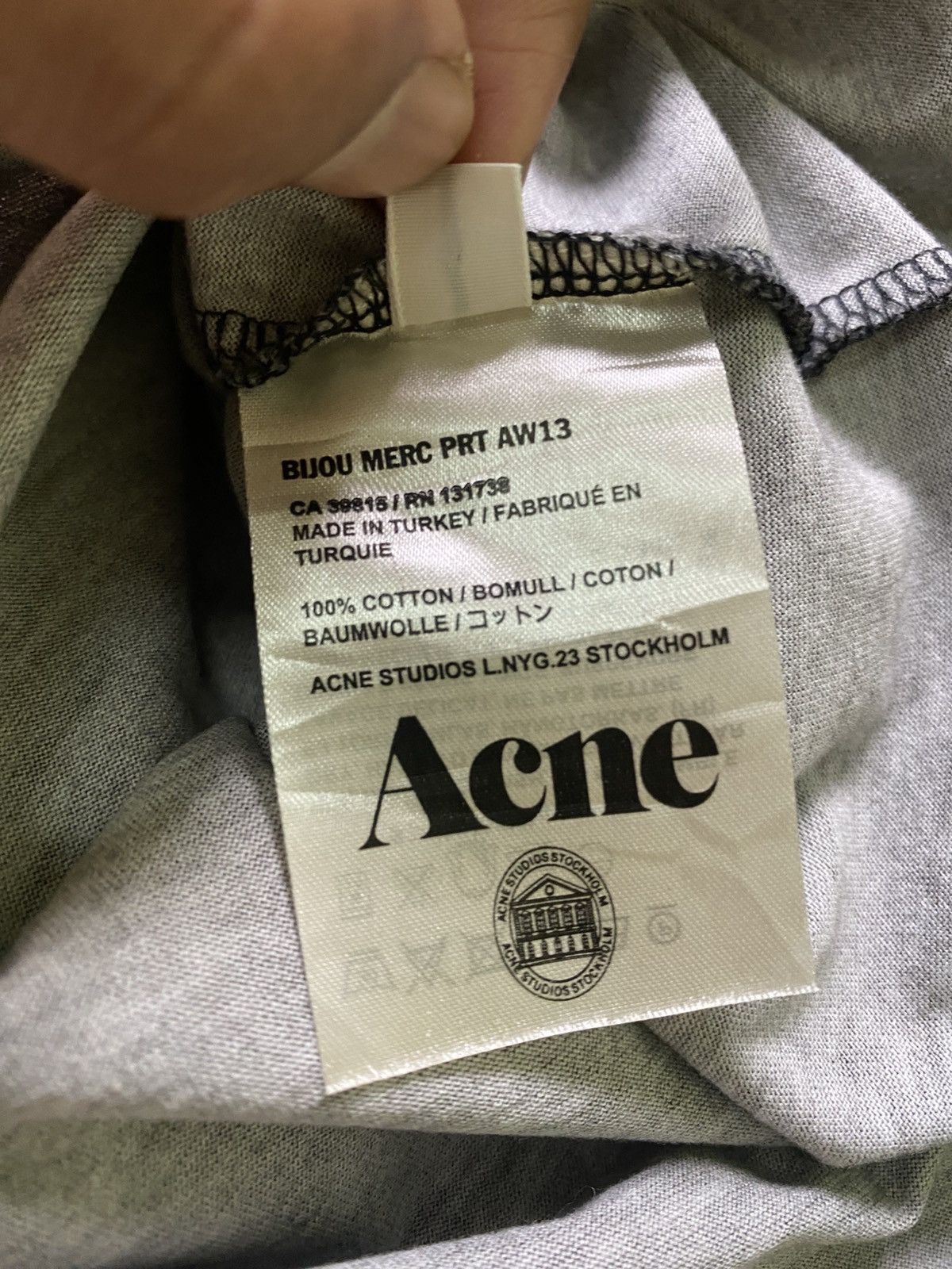 Acne Studios Acne Studios Bijou Merc AW13 Shirt Size US S / EU 44-46 / 1 - 11 Thumbnail