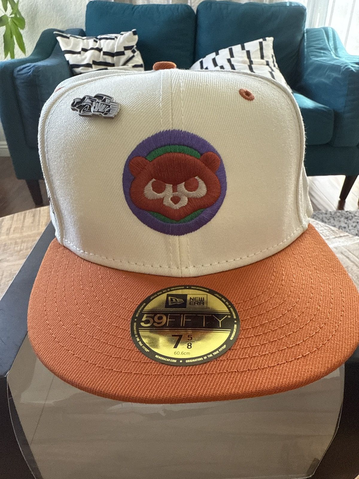 Capsule 7 5/8 Capsule Chicago Cubs Chrome 1990 All Star Game Fitted Size ONE SIZE - 2 Thumbnail