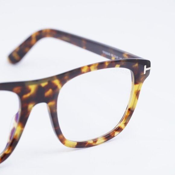 Tom Ford Tom Ford FT5939-B 053 Eyeglasses Havana 52mm Square Frame Size ONE SIZE - 2 Thumbnail
