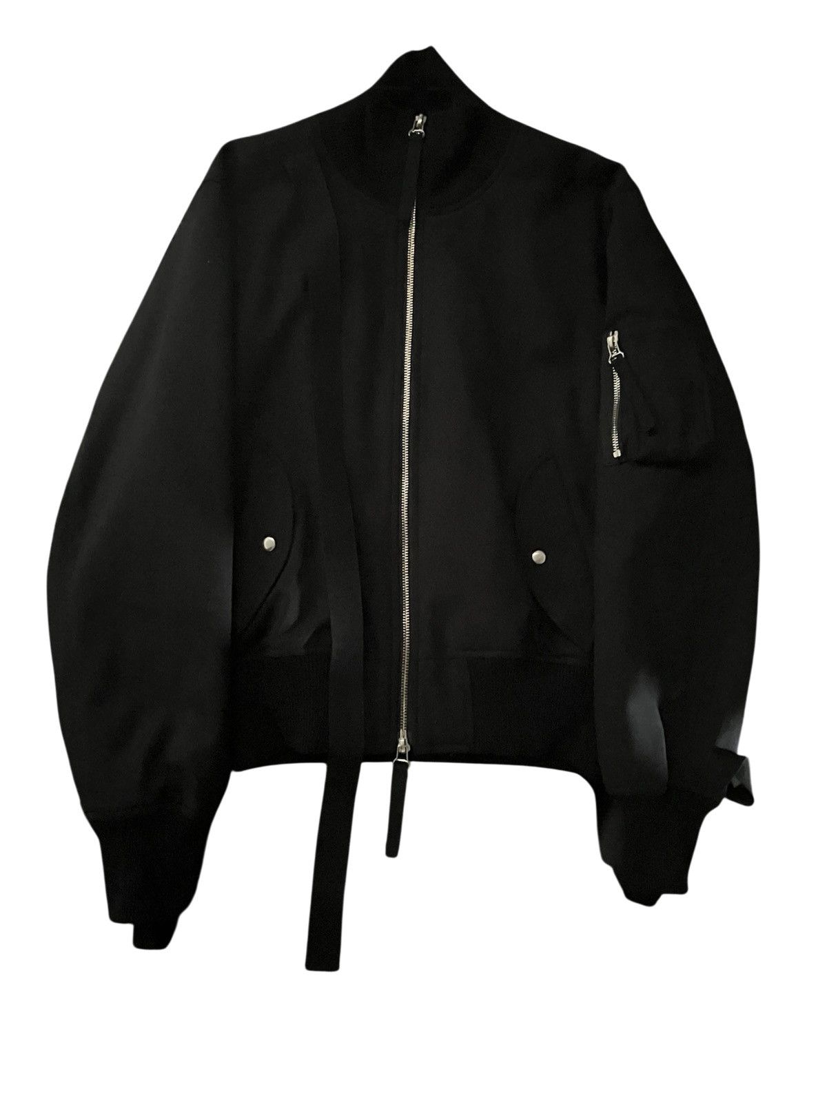 HELMUT LANG】black seatbelt bomber jaket SS24 Helmut Lang Peter Do