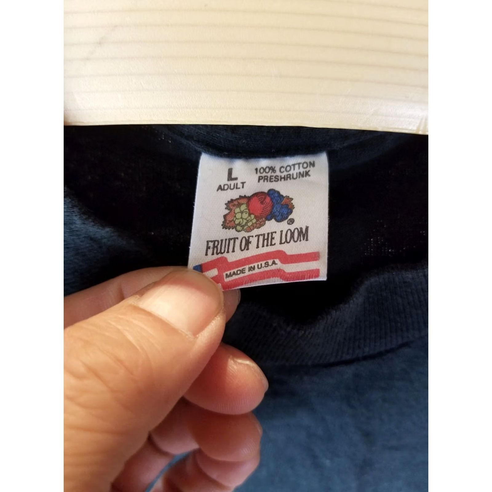 Fruit Of The Loom VINTAGE UNDER HEAT A FUIRIOUS FILM CREW BLACK COTTON SINGLE STITCH T-SHIRT L Size US L / EU 52-54 / 3 - 5 Thumbnail