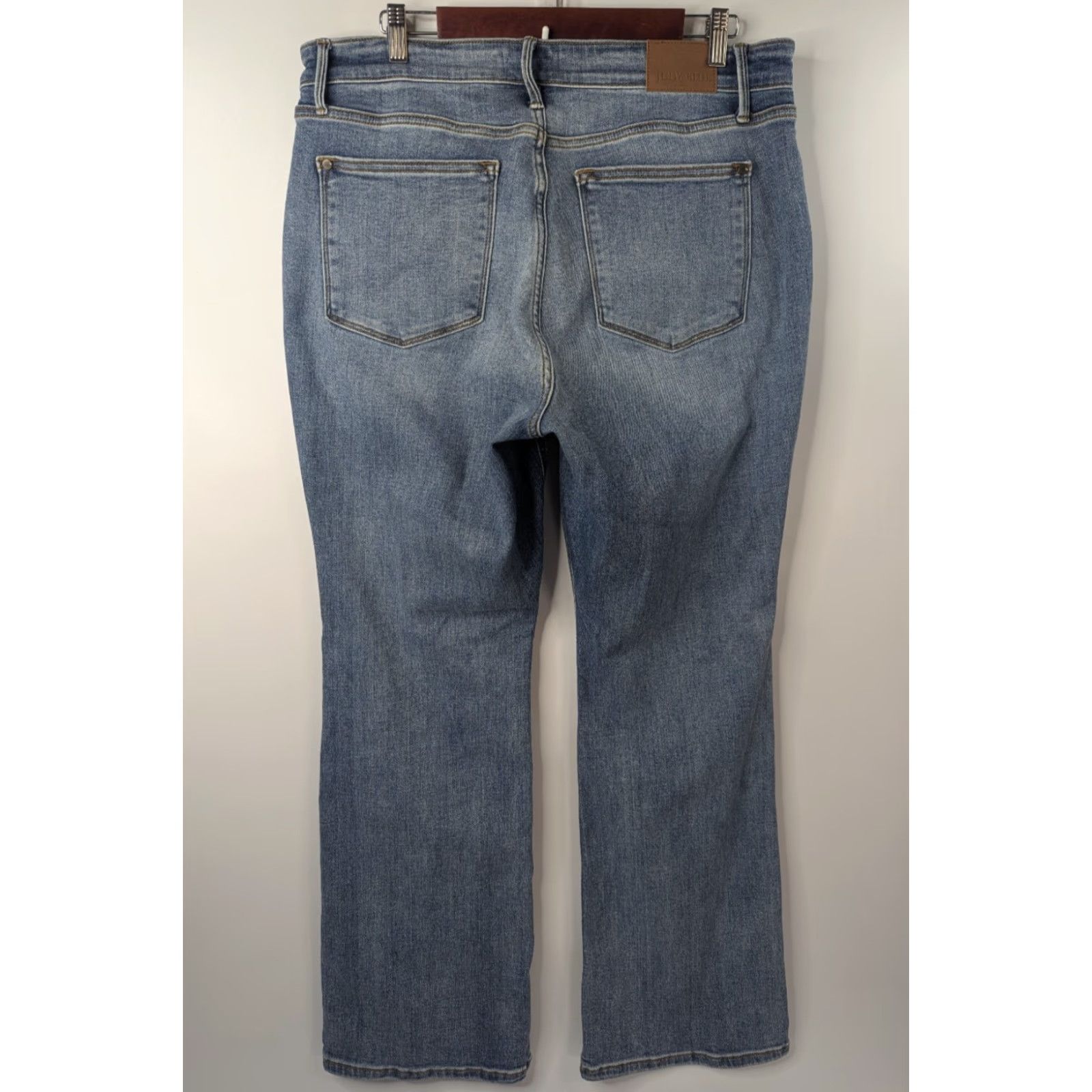 Vintage Judy Blue Jeans Boot Cut Button Fly Women's 16W High Rise Stretch JB82551MD Size 38" / US 16 / IT 52 - 5 Thumbnail