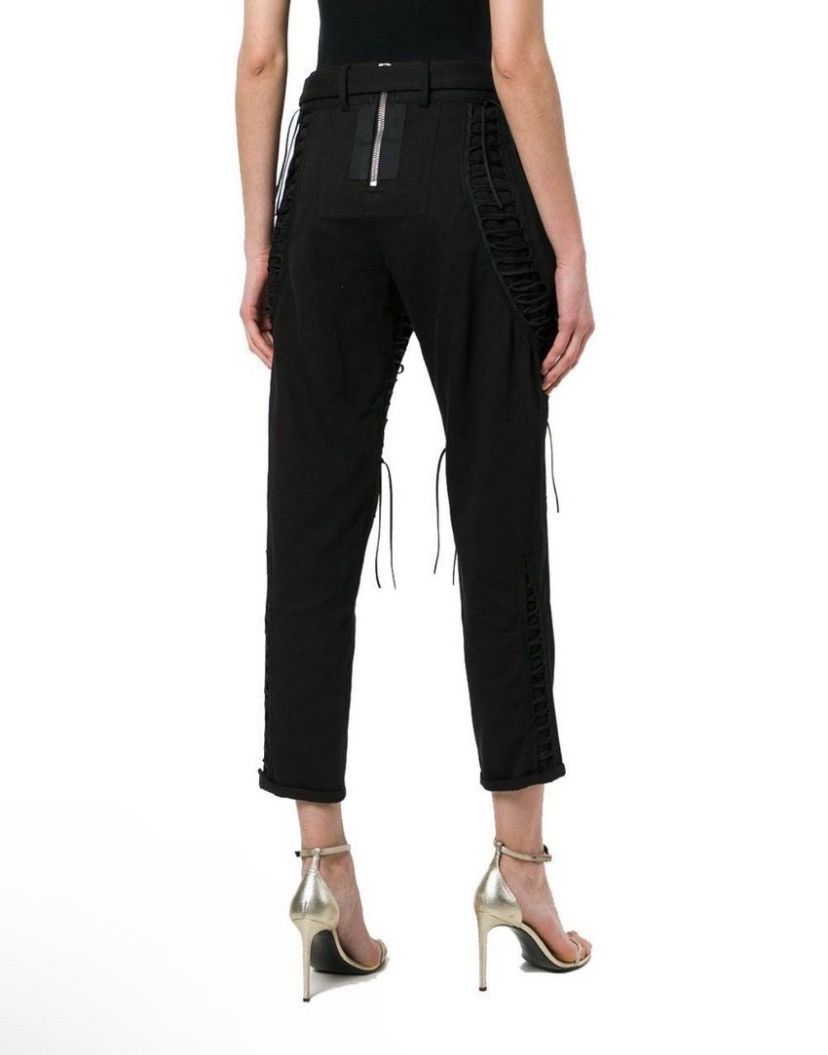 Saint Laurent Paris Saint Laurent Black Cotton Pants Size 25" / US 0 / IT 36 - 2 Thumbnail