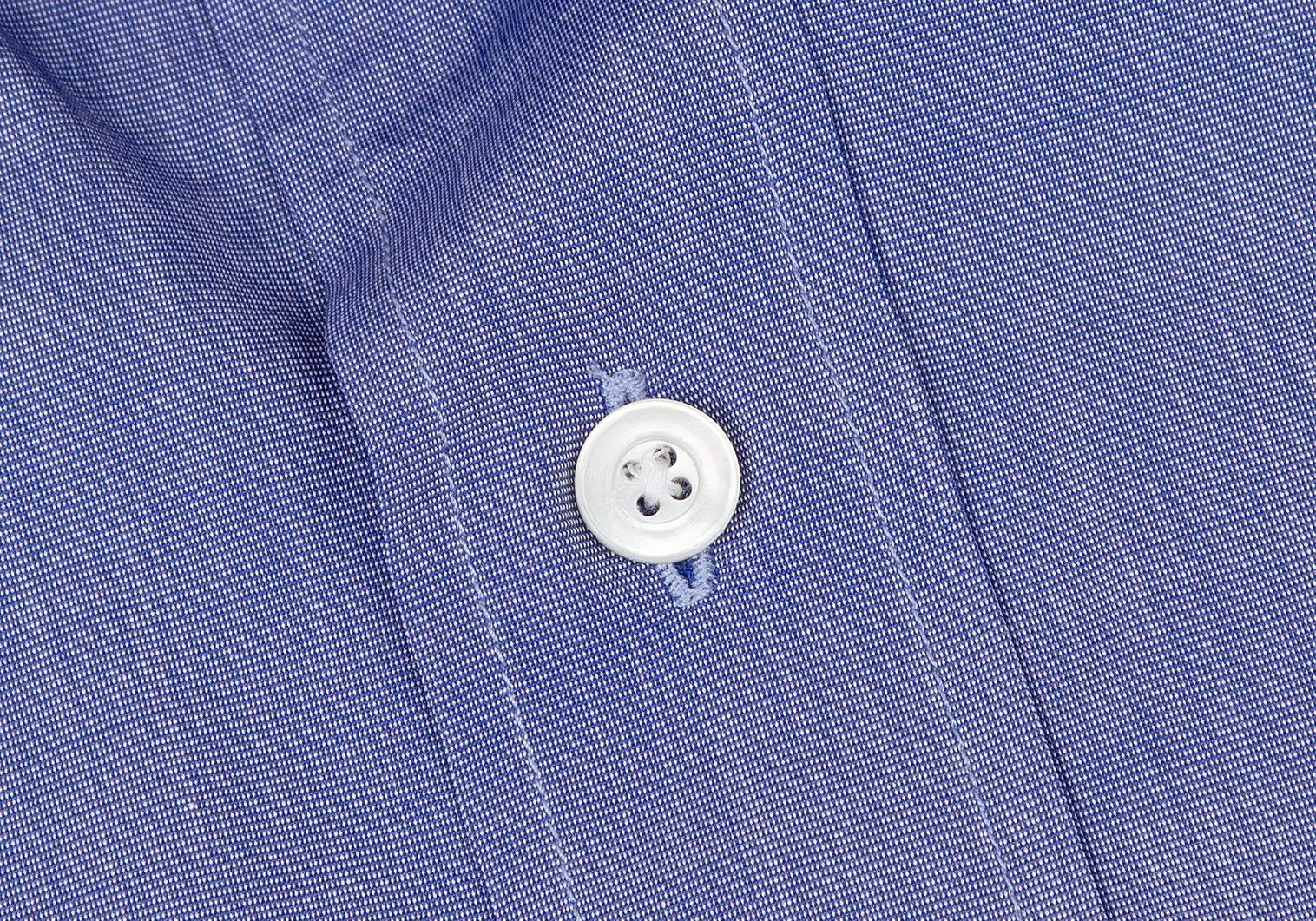 Hermes Cotton Double Cuff Shirt in Blue, Size 40 Size US XXS / EU 40 - 3 Thumbnail