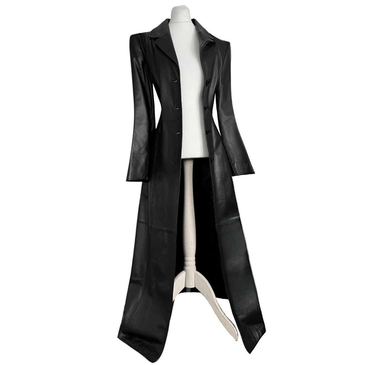 Vintage Iconic super long matrix leather coat Size M / US 6-8 / IT 42-44 - 1 Thumbnail