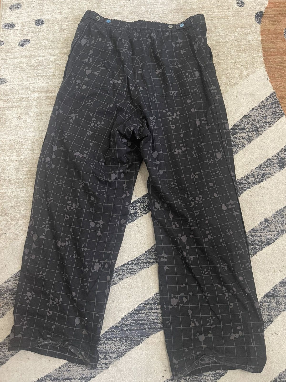 Undercover Black Cotton Camo Check Pants Size US 32 / EU 48 - 3 Thumbnail