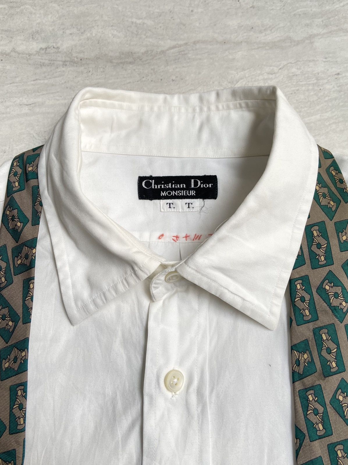 Christian Dior Monsieur CHRISTIAN DIOR MONSIEUR White Shirt Tie Size US M / EU 48-50 / 2 - 5 Thumbnail