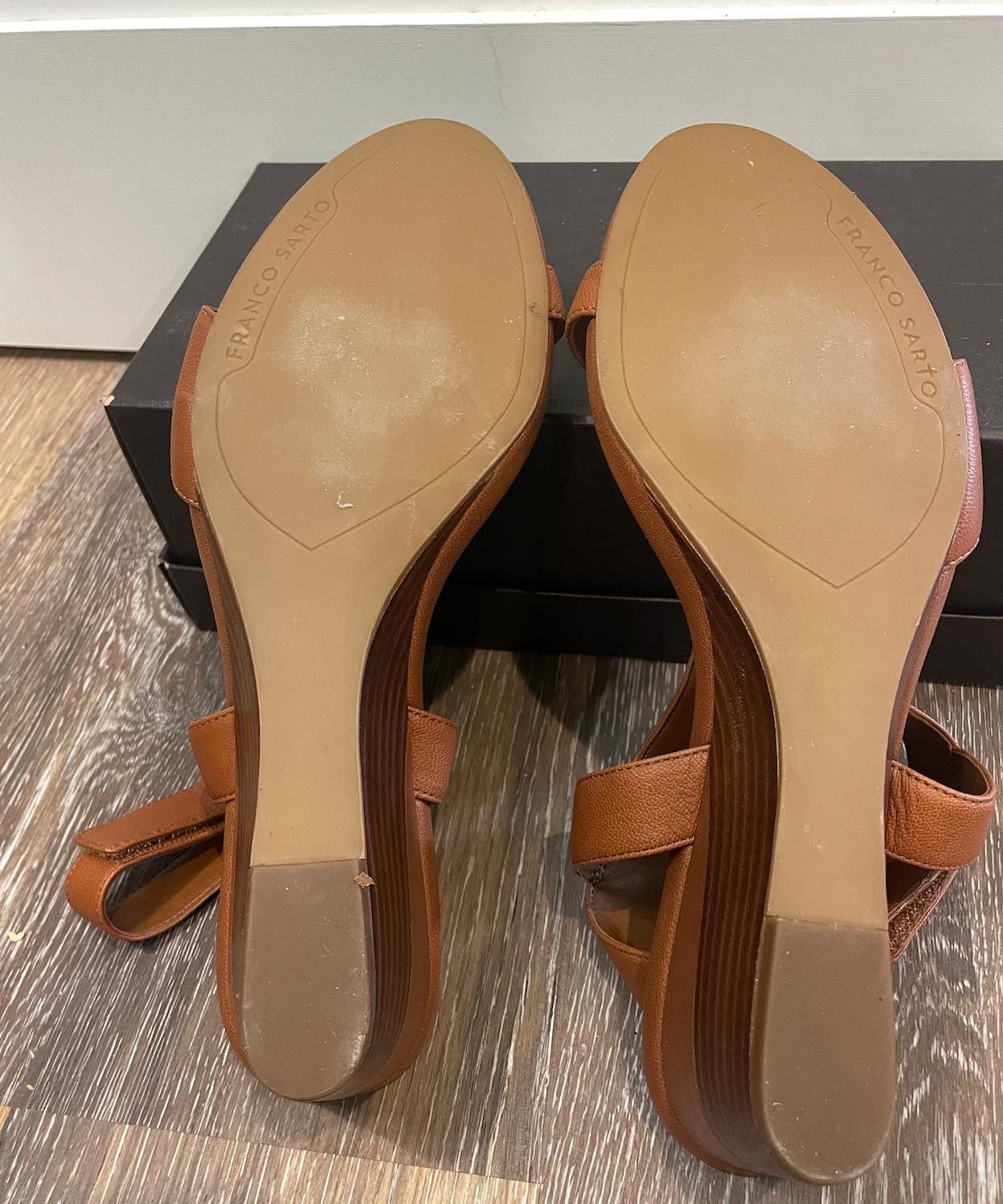 Designer Franco Sarto Brown Wedges 9.5 Size US 9.5 / IT 39.5 - 3 Thumbnail