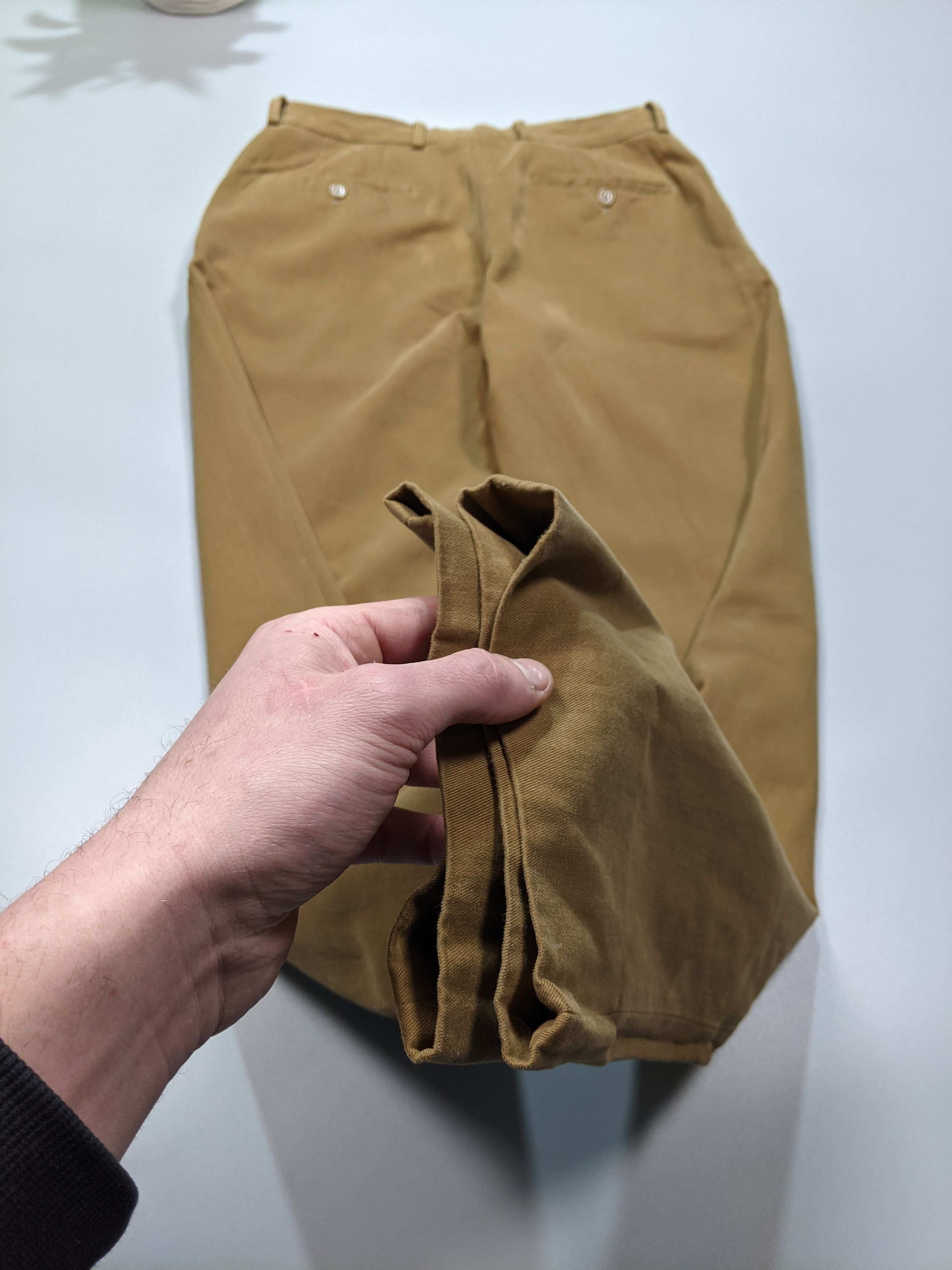 Japanese Brand ALVEARE Men's Brown Dress PANTS W32 L33 Made in Italy Size US 32 / EU 48 - 7 Thumbnail