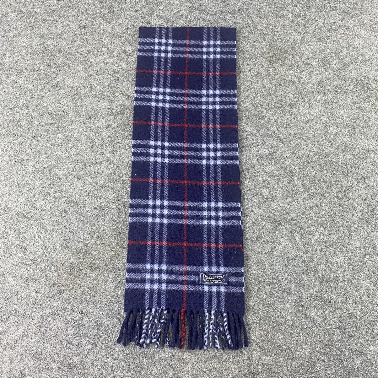 Burberry × Vintage Burberry Wool Muffler / Scarf / Neckwear - T1362 Size ONE SIZE - 3 Thumbnail