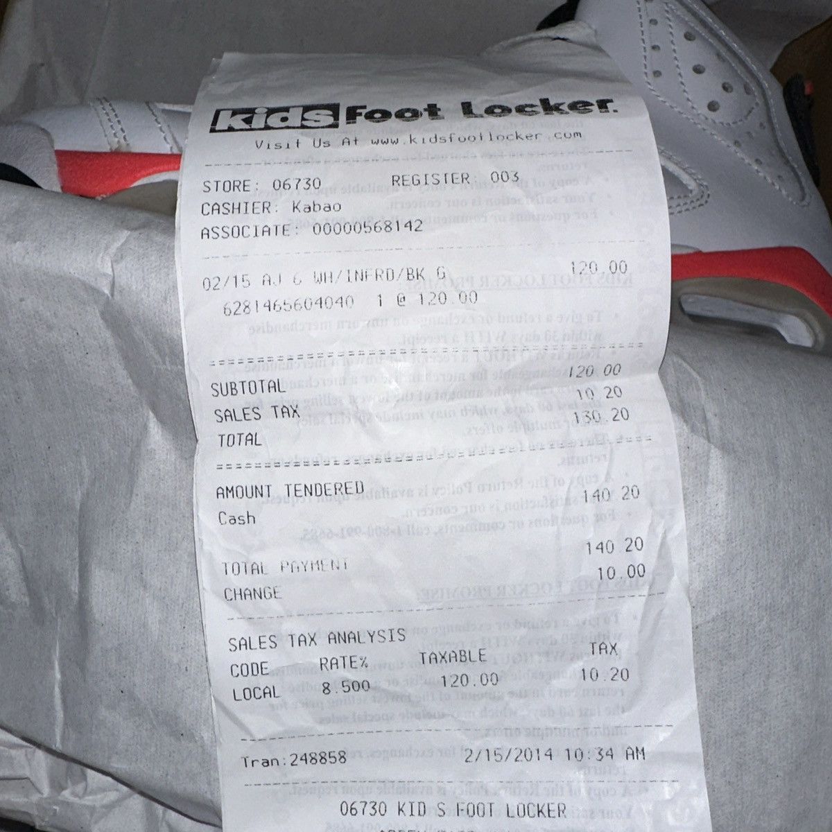 Jordan Brand AIR JORDAN 6 INFRARED Size US 5.5 / IT 35.5 - 8 Thumbnail
