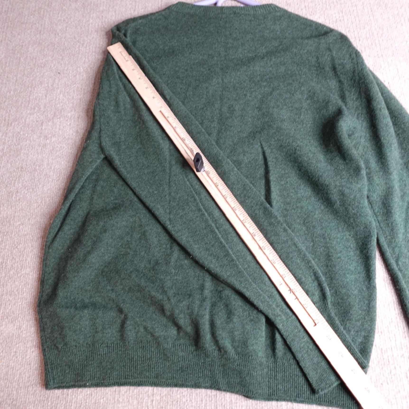 Vintage St. Michael Sweater Large Green Lambswool Crew Neck Made in England Size US L / EU 52-54 / 3 - 5 Thumbnail