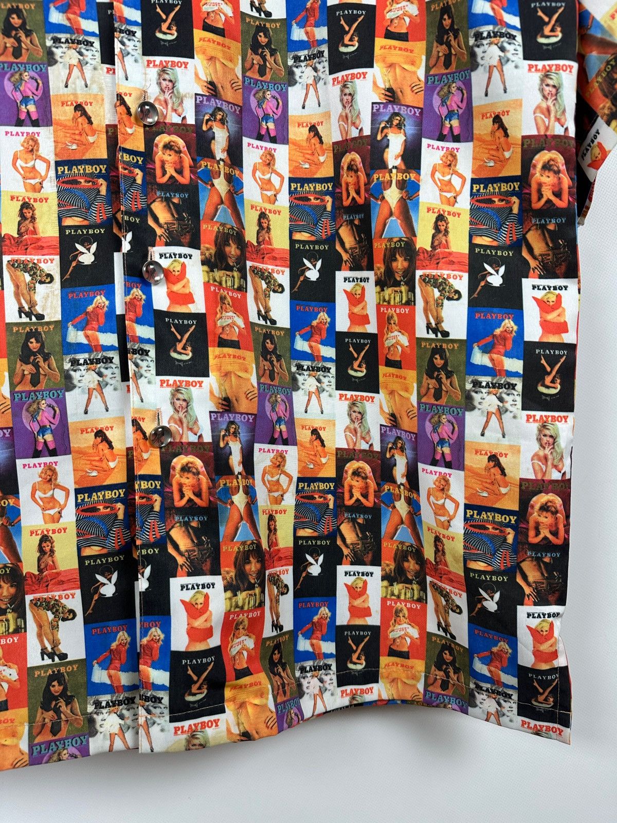 Playboy Vintage Playboy Magazine Cover All Over Print Button Shirt Size US L / EU 52-54 / 3 - 12 Thumbnail