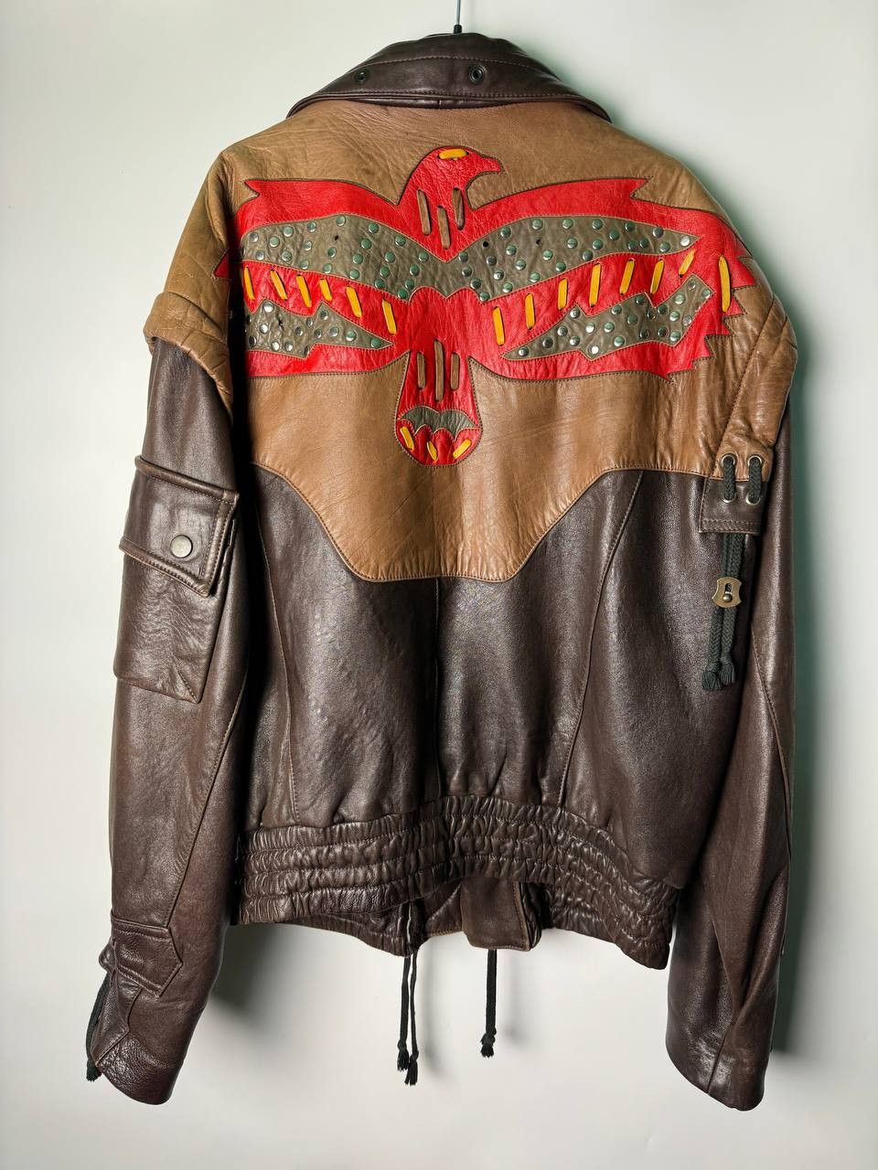 Leather Jacket × MOTO × Vintage Vintage Benet Melsion