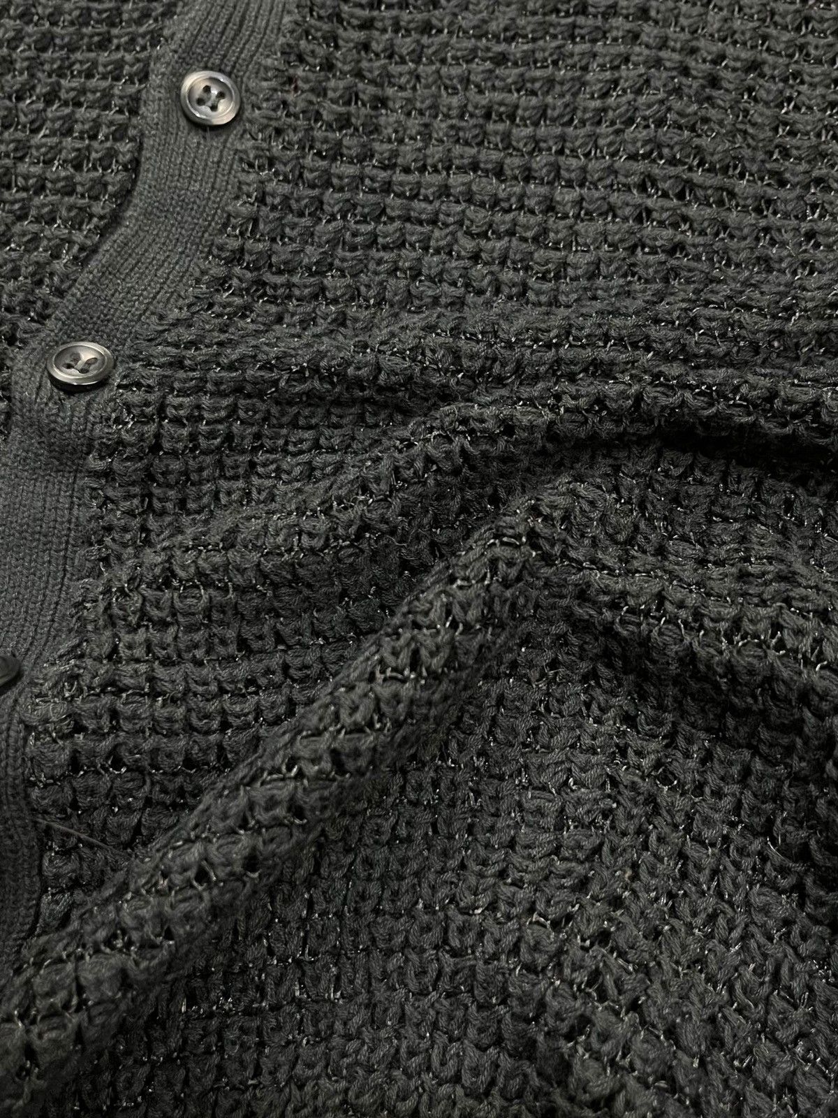 20471120 2000s RNA - Open Knitted/Fish Net Top Cardigan Size US M / EU 48-50 / 2 - 6 Thumbnail