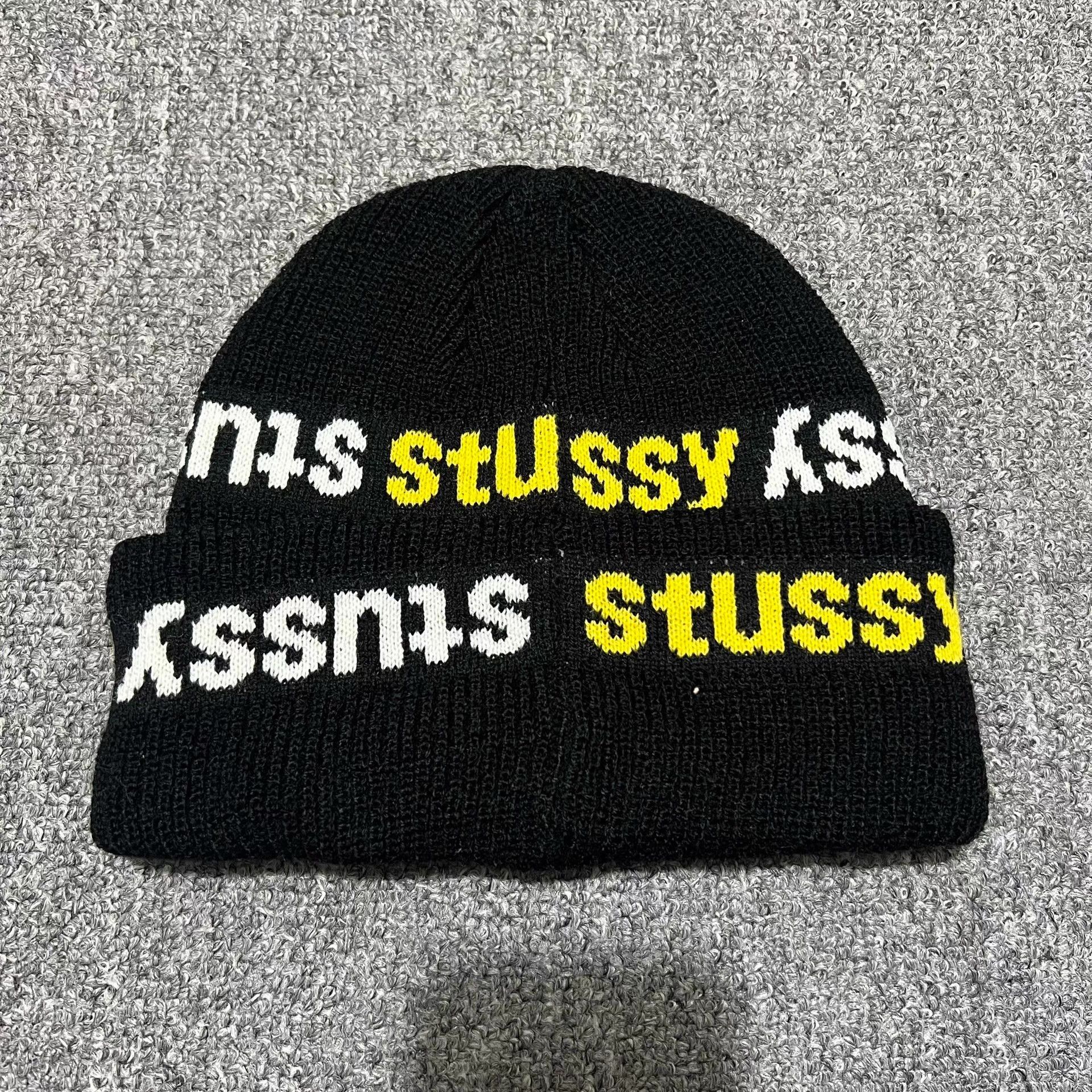 Stussy Stussy All-Over Logo Knitted Beanie Q7 Size ONE SIZE - 6 Thumbnail