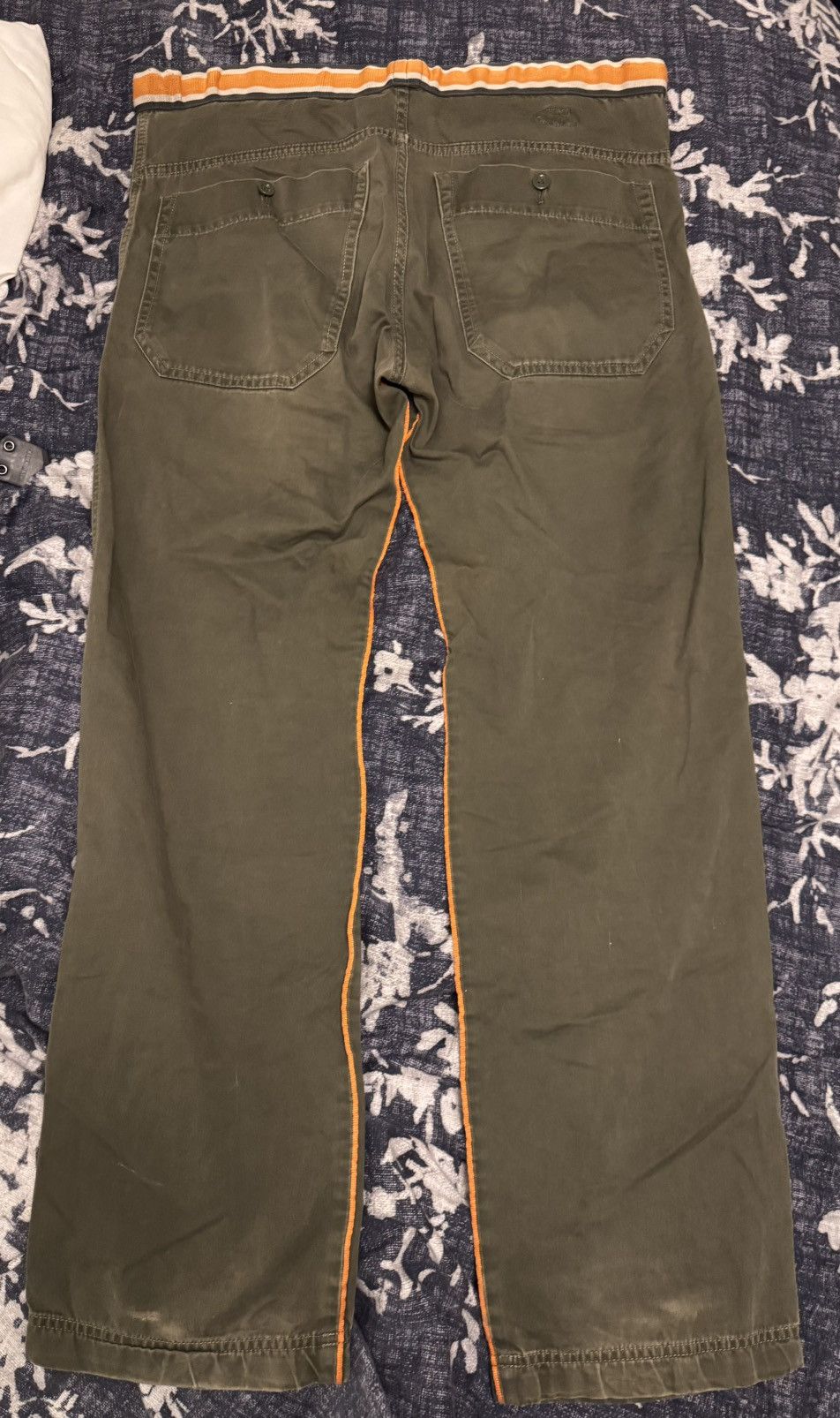 Diesel Vintage diesel green cotton pants w/ orange accents Size US 30 / EU 46 - 2 Thumbnail