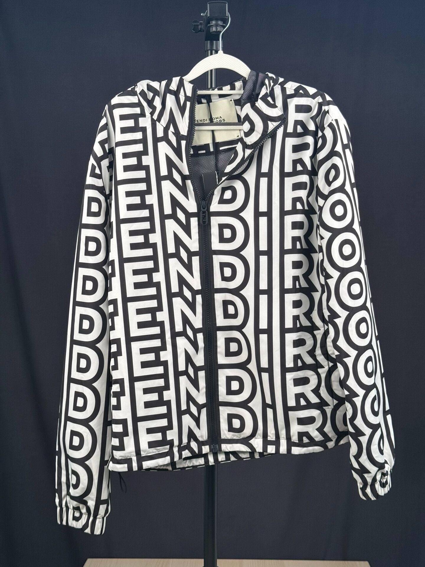 Fendi fendi roma logo hooded jacket for men Size US M / EU 48-50 / 2 - 1 Thumbnail