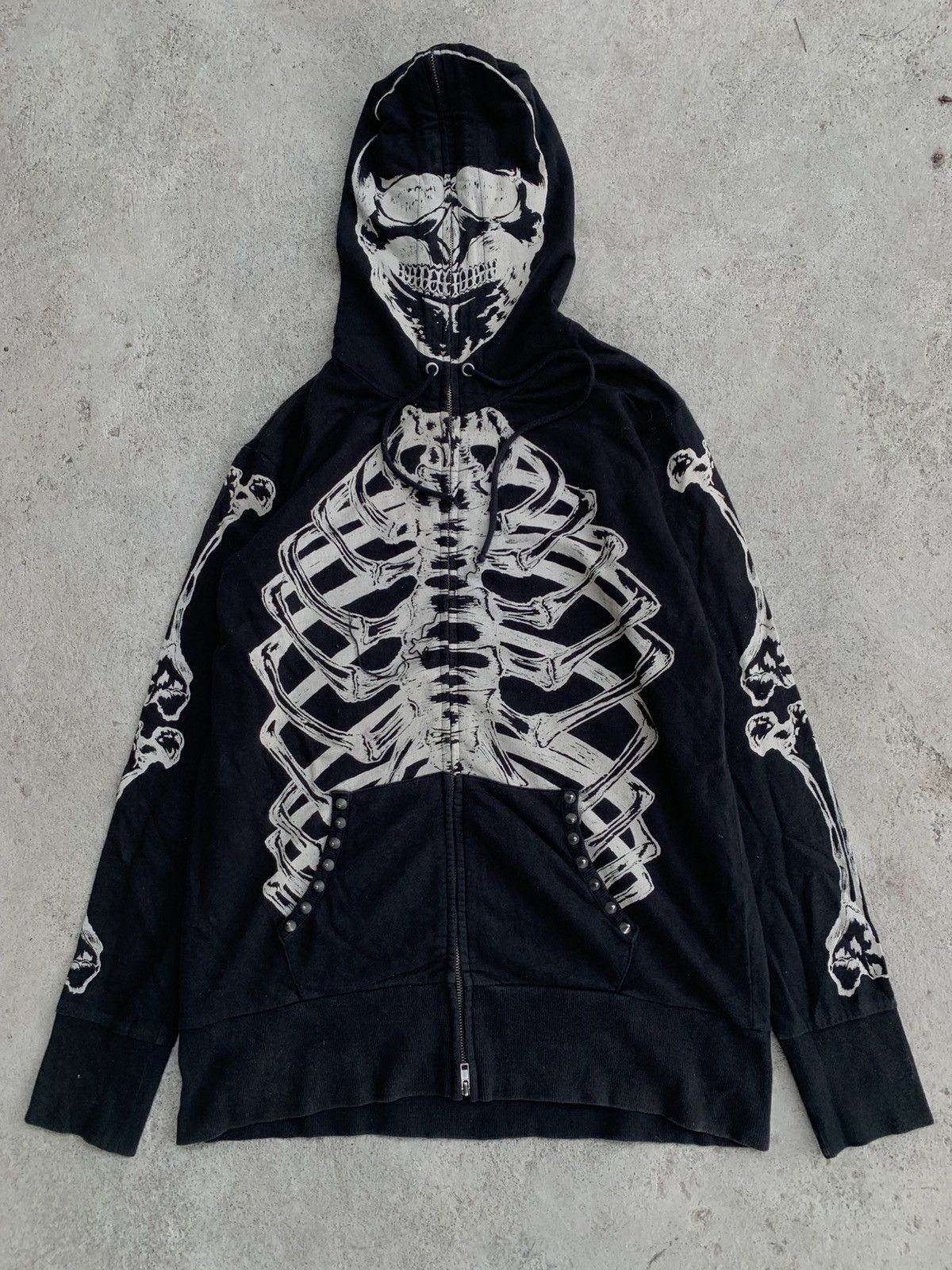 GLAD NEWS 00s archive bone long hoodie Glad News | Grailed