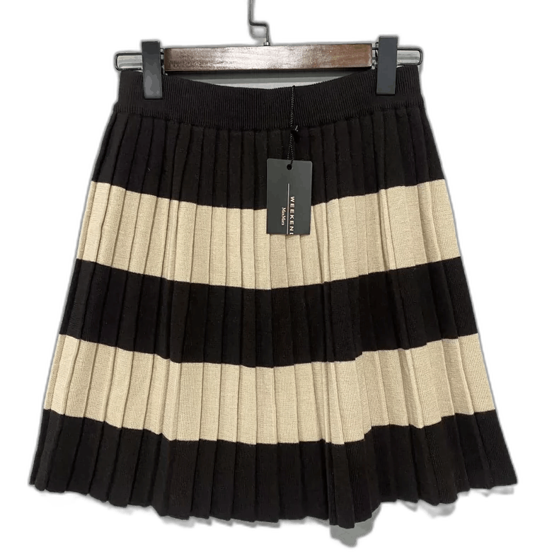 Max Mara MaxMara Striped Casual Mini Skirt Size 24" / US 00 / IT 34 - 1 Thumbnail