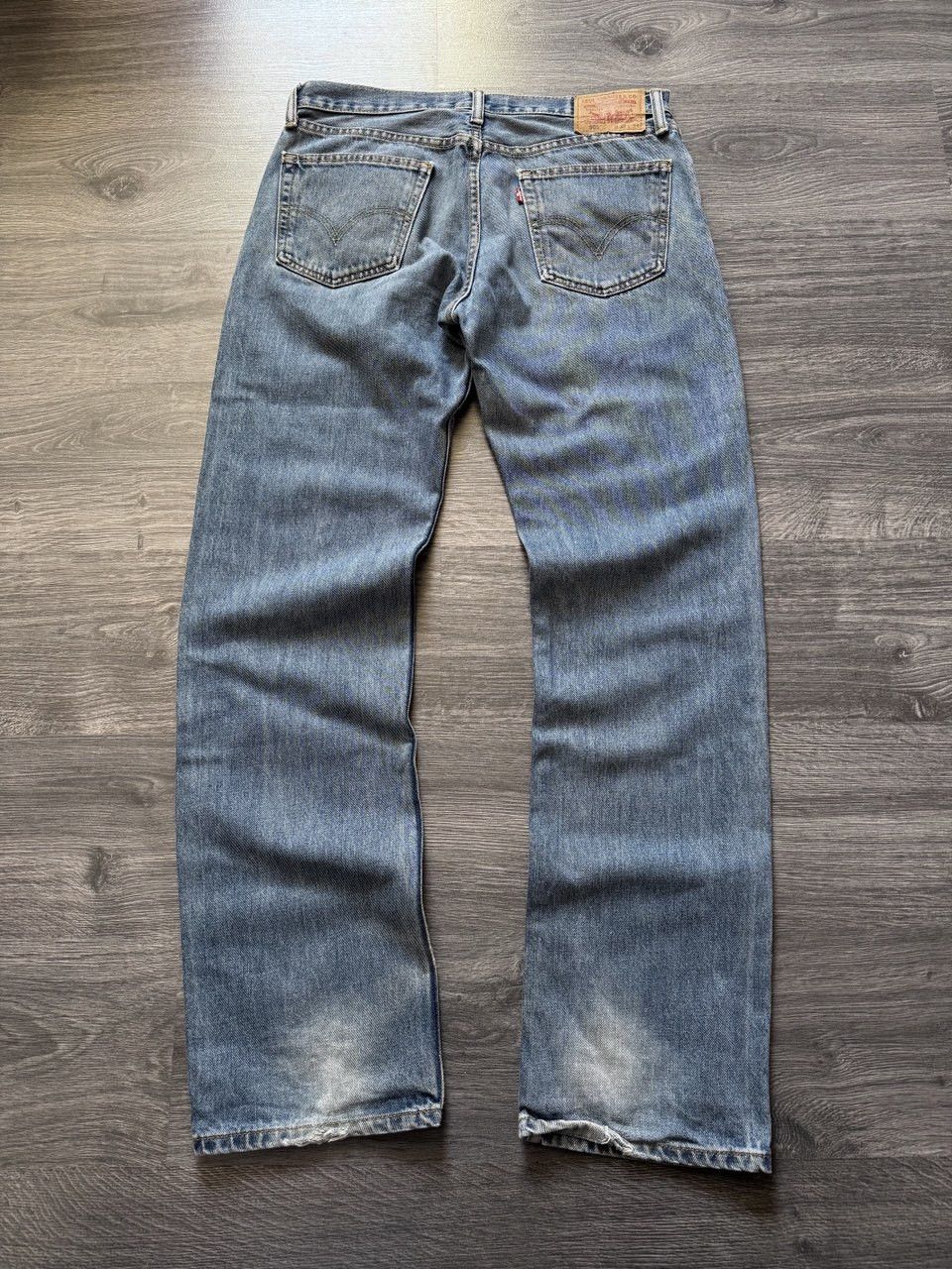 Levi's Disstressed Levi’s 505 Vintage Faded Tab Jeans 33x34 Size US 33 - 2 Thumbnail