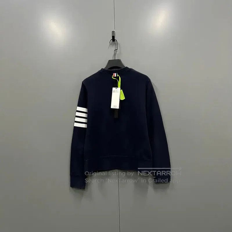 Thom Browne Thom Browne Navy Striped Short Sleeve Sweatshirt . Size US M / EU 48-50 / 2 - 3 Thumbnail