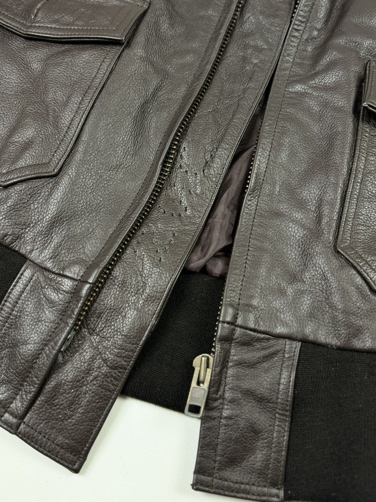 Vintage Vintage G.T.H Leathers G1 USN Flight Jacket Size US XL / EU 56 / 4 - 16 Thumbnail