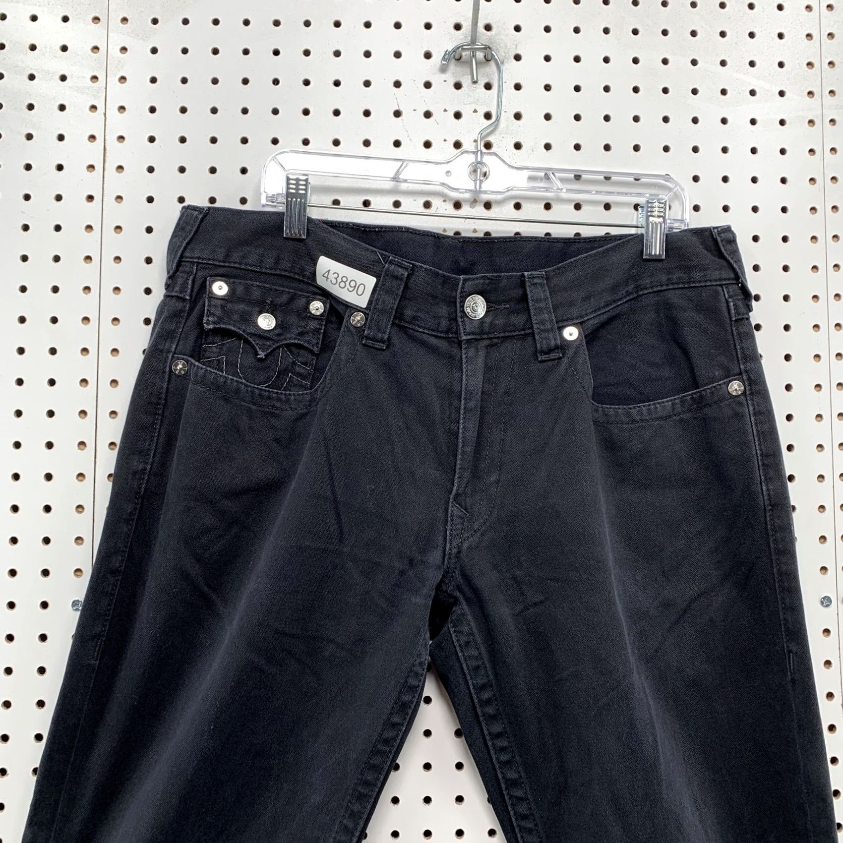 True Religion VINTAGE True Religion Jeans Men 36 Baggy Straight Leg Denim Black 38x34 Mens Jeans Size US 36 / EU 52 - 5 Thumbnail
