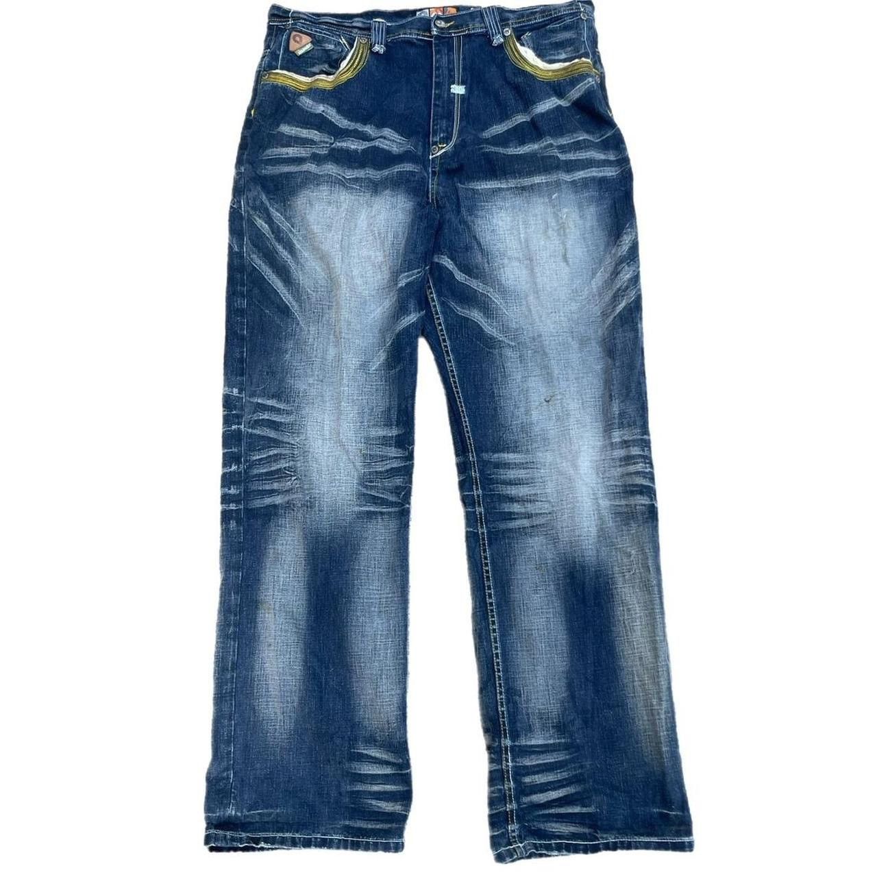 image of Vintage Akademiks Y2K Denim Jeans in Blue, Men's (Size 40)