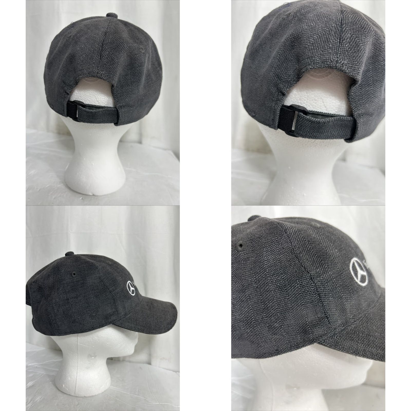 Mercedes-Benz Mercedes benz Baseball Cap Adjustable Strap Back Gray Embroidered Polyester Men Cap Size ONE SIZE - 8 Thumbnail