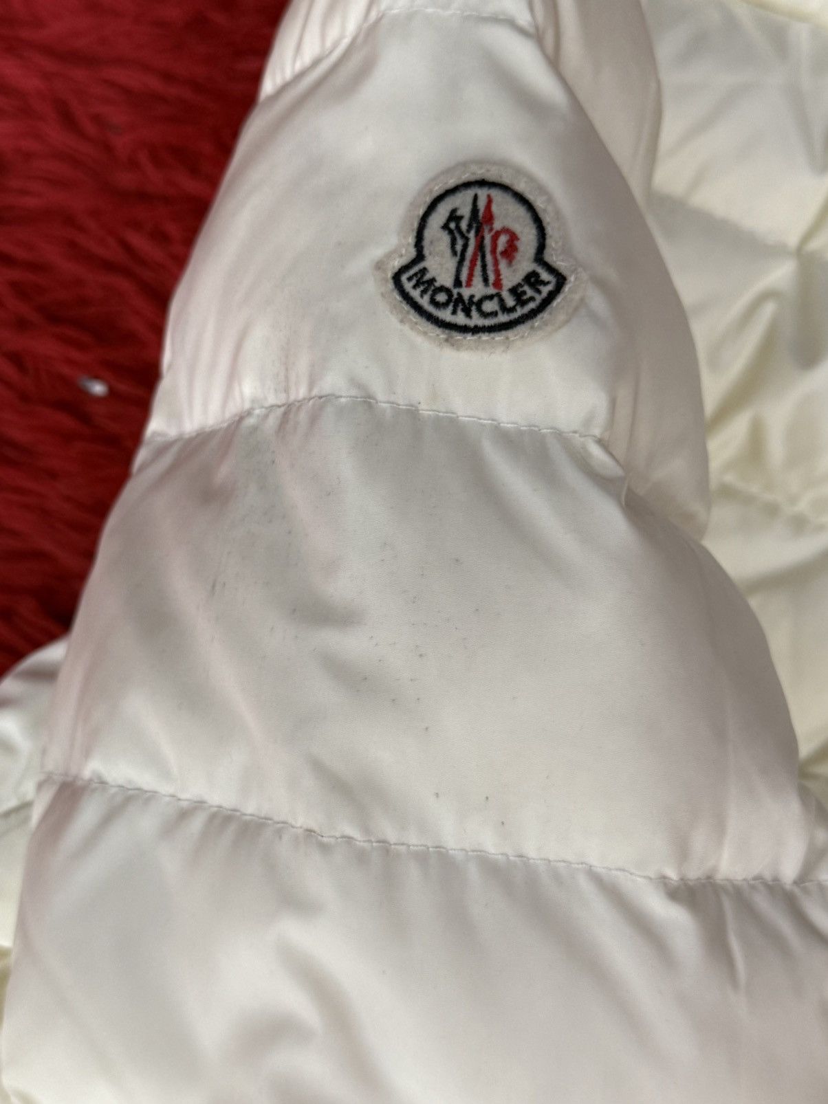 Moncler whitish beige moncler coat Size US S / EU 44-46 / 1 - 8 Thumbnail