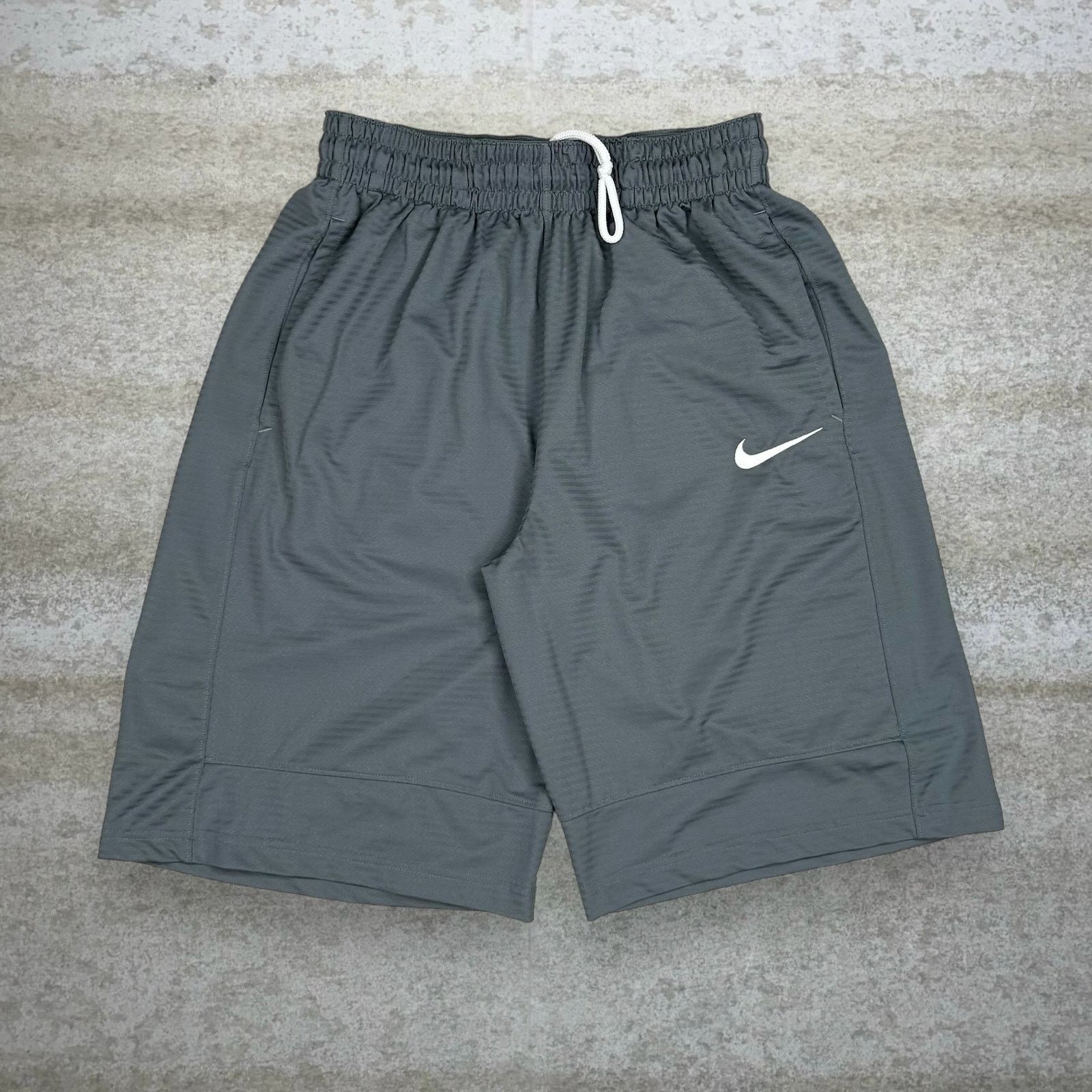 Vintage Y2K Nike Gym Shorts Mens M Light Grey Polyester