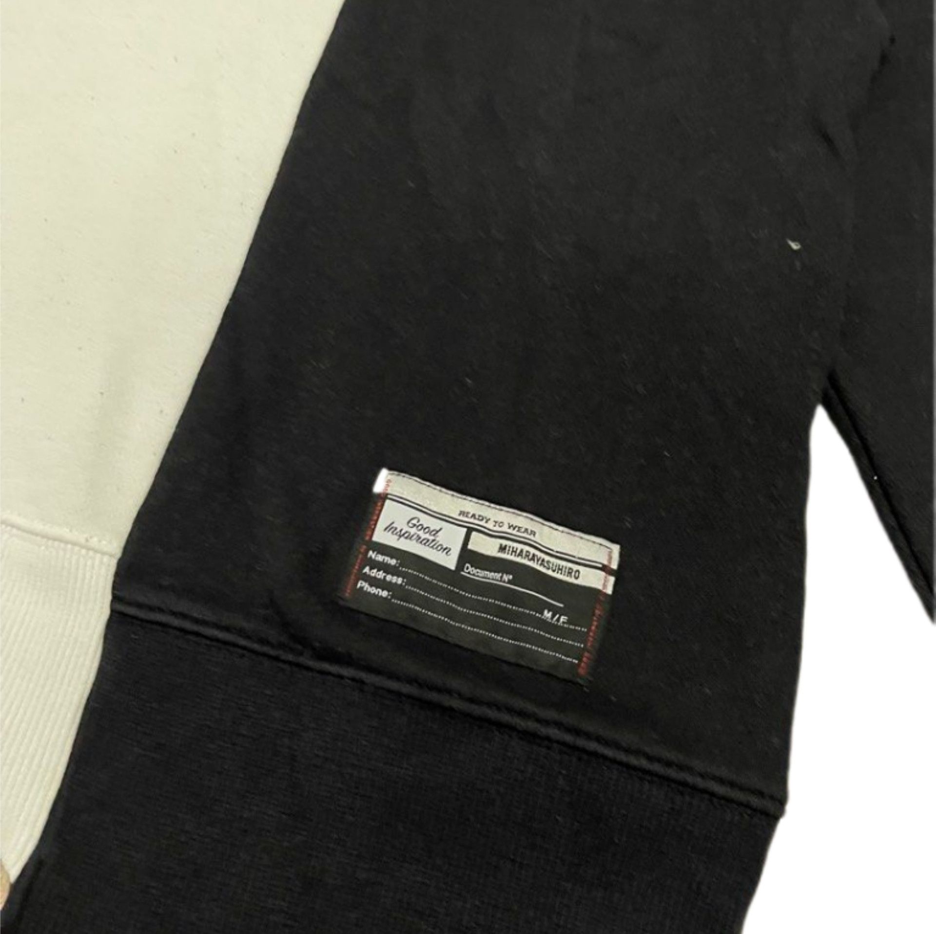 Maison MIHARA YASUHIRO Good Inspiration Black White Sweatshirt Size US S / EU 44-46 / 1 - 4 Thumbnail