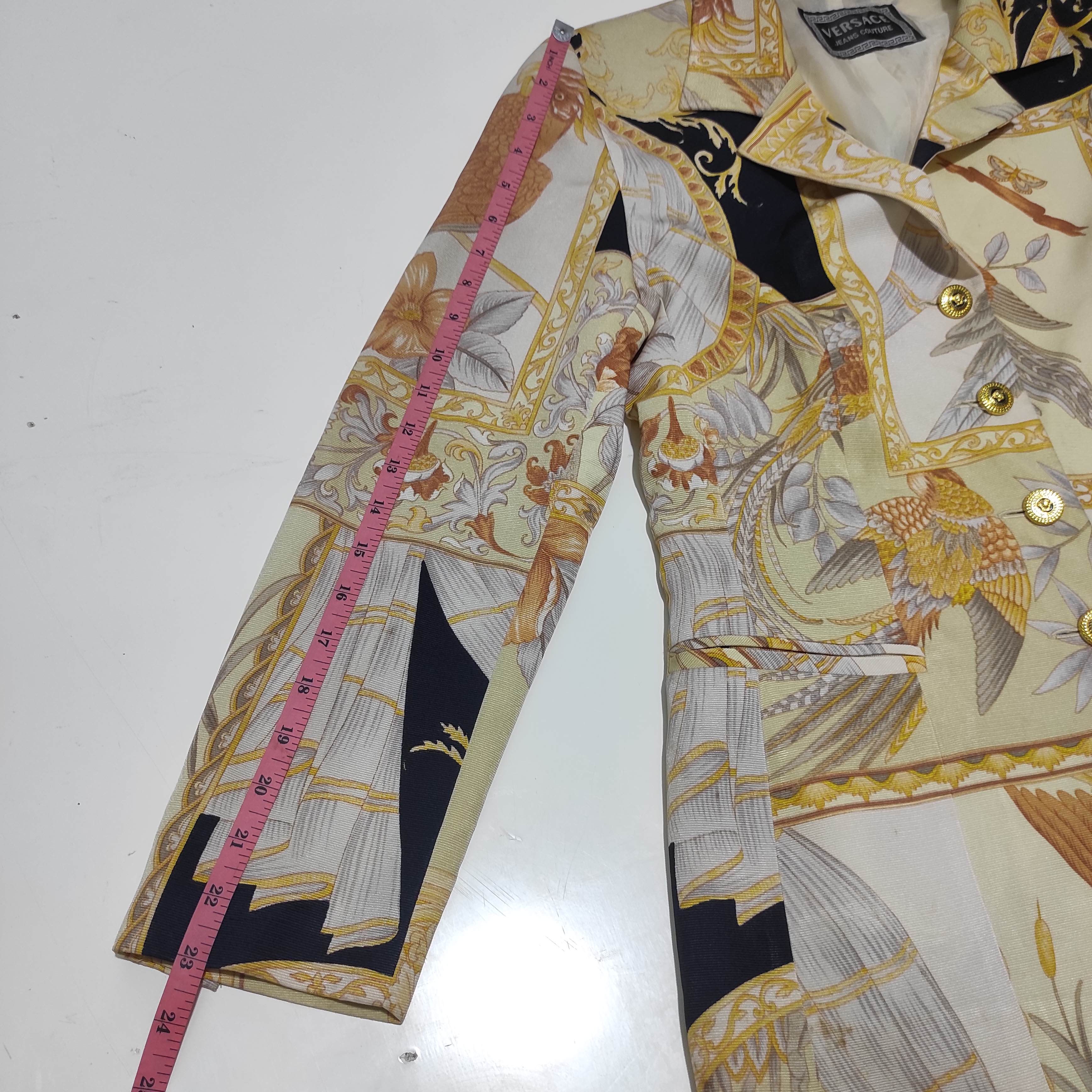 Versace Versace Jeans Couture Baroque print Blazer Jacket Size M / US 6-8 / IT 42-44 - 22 Thumbnail
