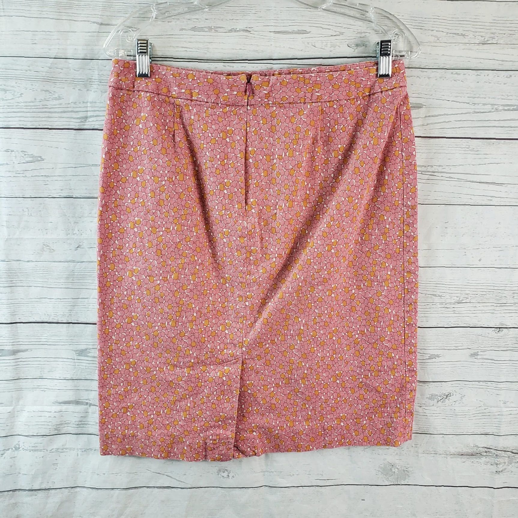Talbots Talbots Womens Pencil Skirt Sz 10 Pink Cotton Blend Knee Length — 15.5" Waist 22.5" Length Womens Skirt Size 32" / US 10 / IT 46 - 2 Thumbnail